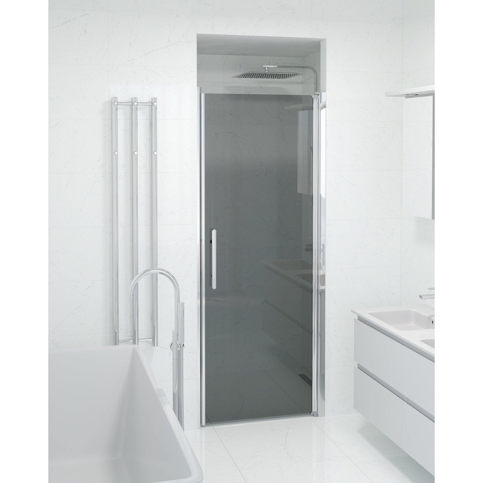 Niche - Smoked, Shower Enclosure Set - Code, Smoked/Chrome - 70 cm - MASTERSTORE - 8595677139075 - Shower Enclosure Set - Code - 38 - 070 - 01 - 56 - 00 - 8595677139075
