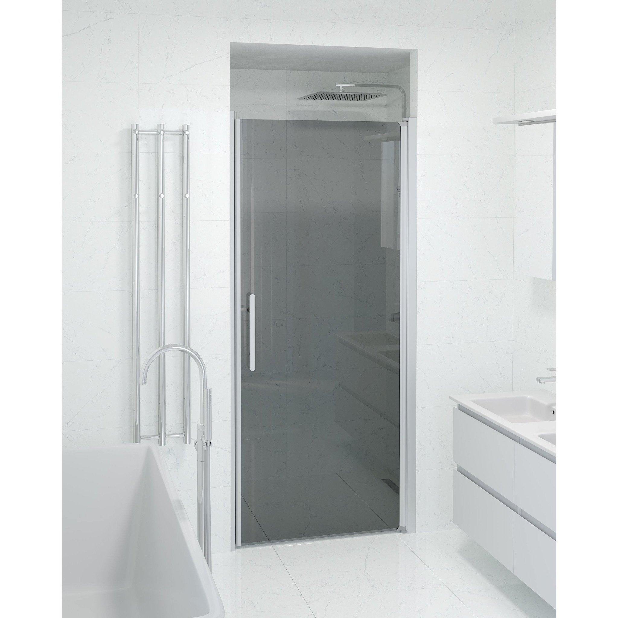 Niche - Smoked, Shower Enclosure Set - Code, Smoked/Satin - 70 cm - MASTERSTORE - 8595677139082 - Shower Enclosure Set - Code - 38 - 070 - 02 - 56 - 00 - 8595677139082