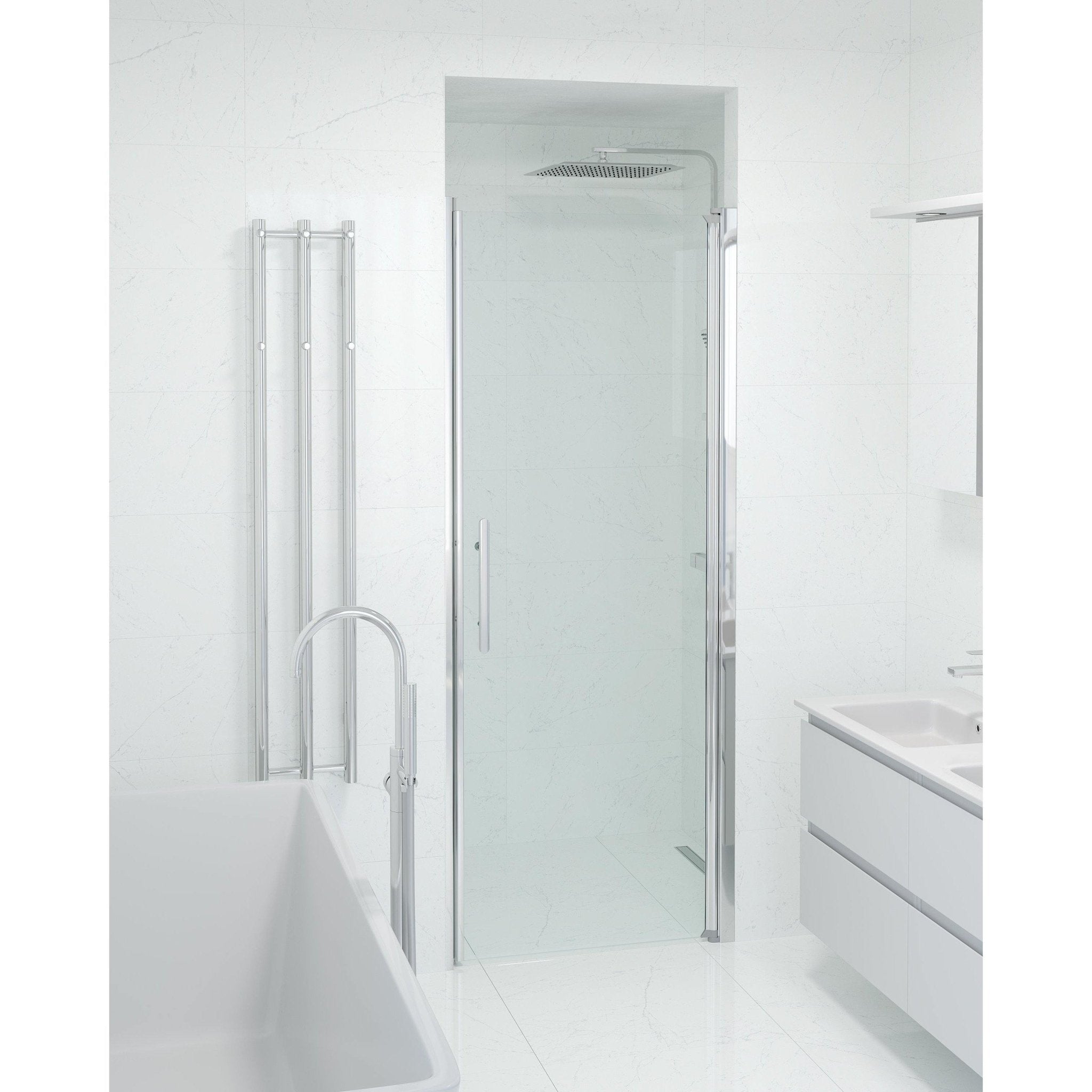 Niche - Clear, Shower Enclosure Set - Code, Clear/Chrome - 80 cm - MASTERSTORE - 8595677139105 - Shower Enclosure Set - Code - 38 - 080 - 01 - 50 - 00 - 8595677139105