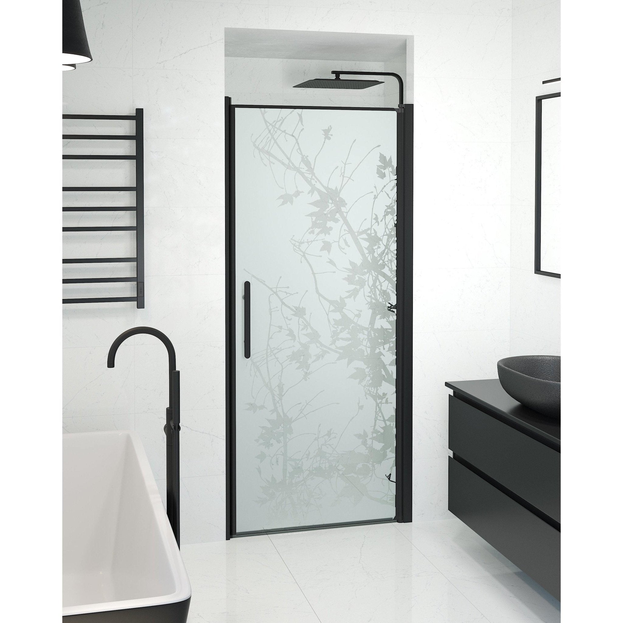 Niche - Decor, Shower Enclosure Set - Code, Decor/Black - 80 cm - MASTERSTORE - 8595677139129 - Shower Enclosure Set - Code - 38 - 080 - 00 - 54 - 00 - 8595677139129