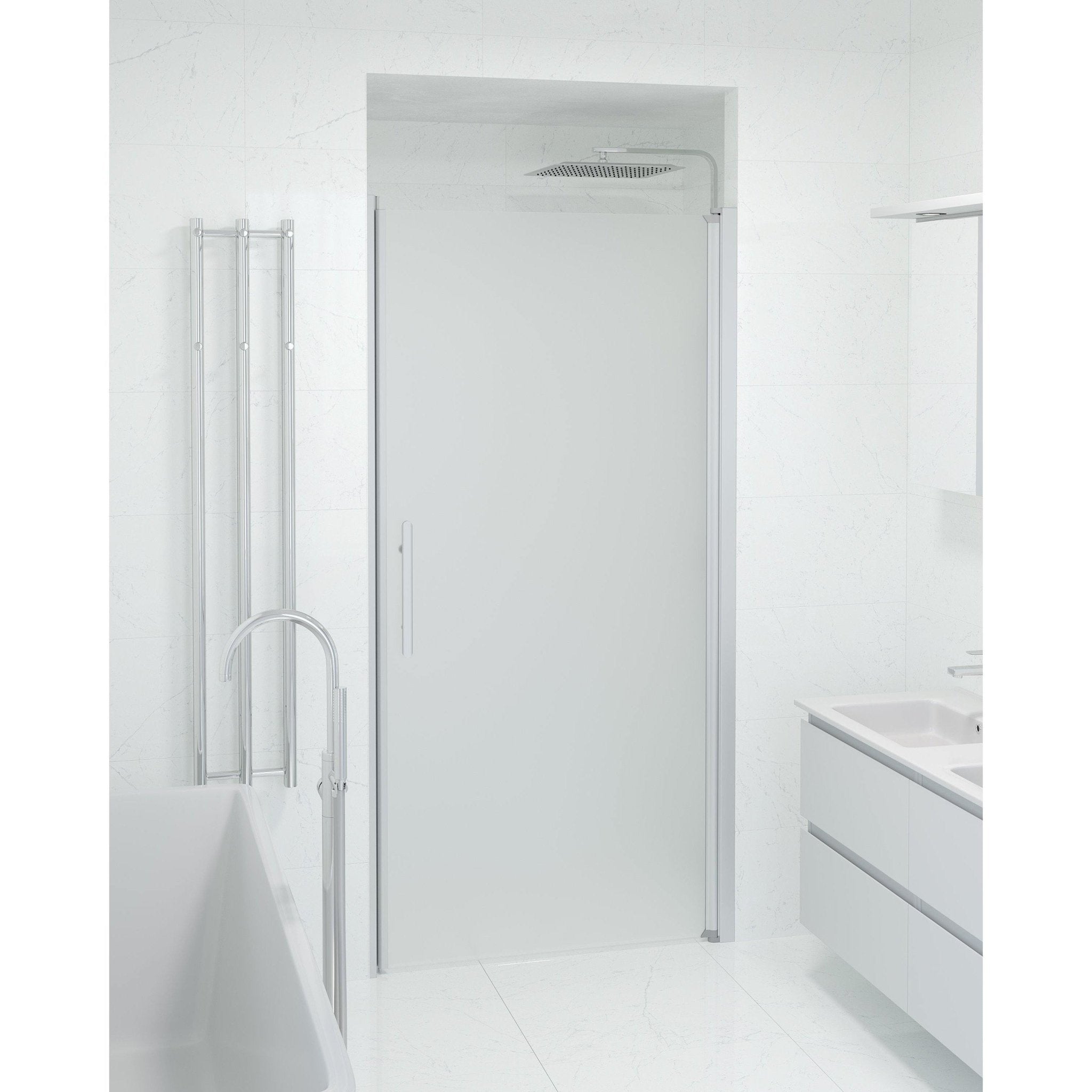Niche - Frosted, Shower Enclosure Set - Code, Matt/Satin - 80 cm - MASTERSTORE - 8595677139174 - Shower Enclosure Set - Code - 38 - 080 - 02 - 55 - 00 - 8595677139174