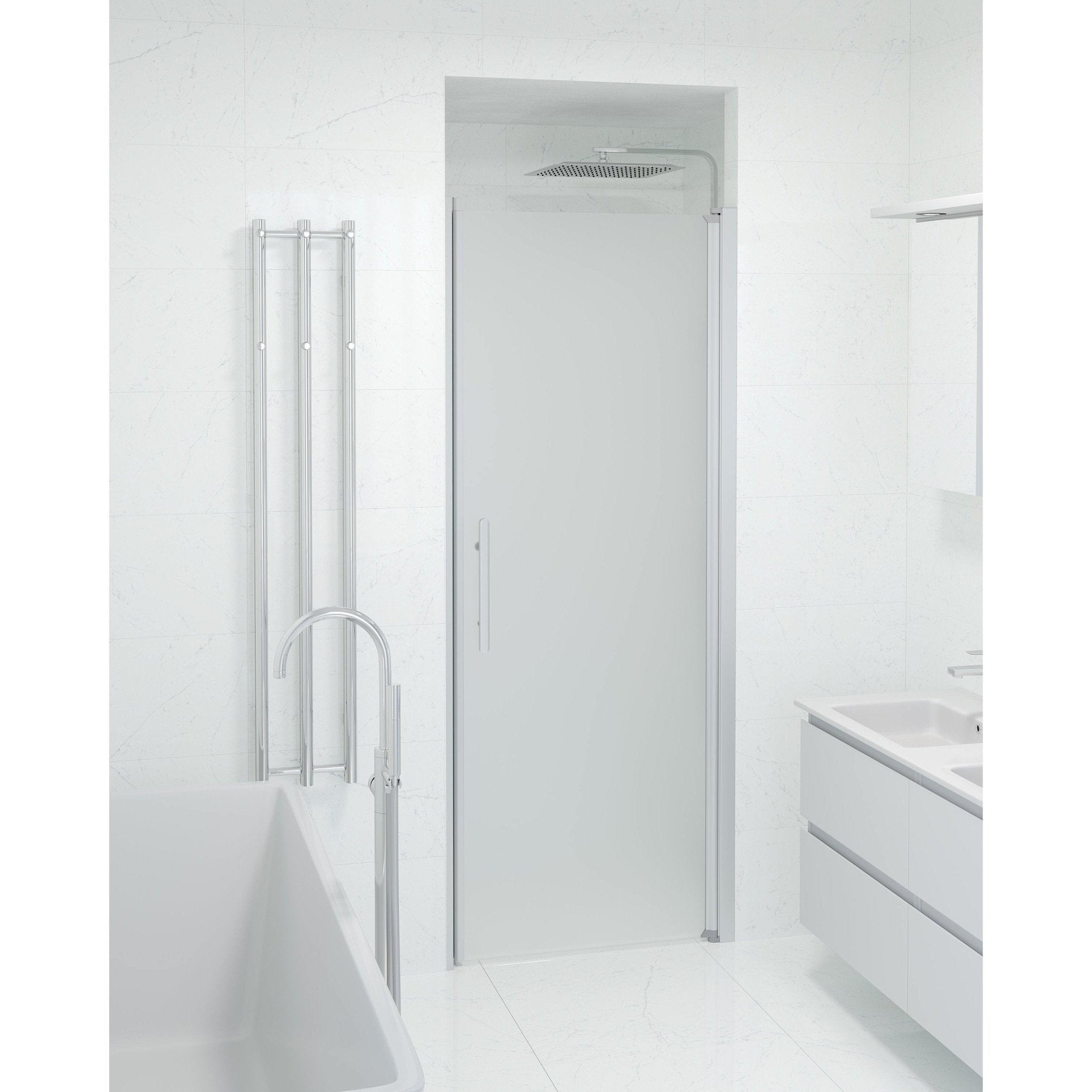 Niche - Frosted, Shower Enclosure Set - Code, Matt/Satin - 80 cm - MASTERSTORE - 8595677139174 - Shower Enclosure Set - Code - 38 - 080 - 02 - 55 - 00 - 8595677139174