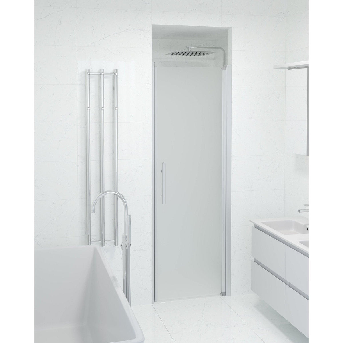 Niche - Frosted, Shower Enclosure Set - Code, Matt/Satin - 80 cm - MASTERSTORE - 8595677139174 - Shower Enclosure Set - Code - 38 - 080 - 02 - 55 - 00 - 8595677139174