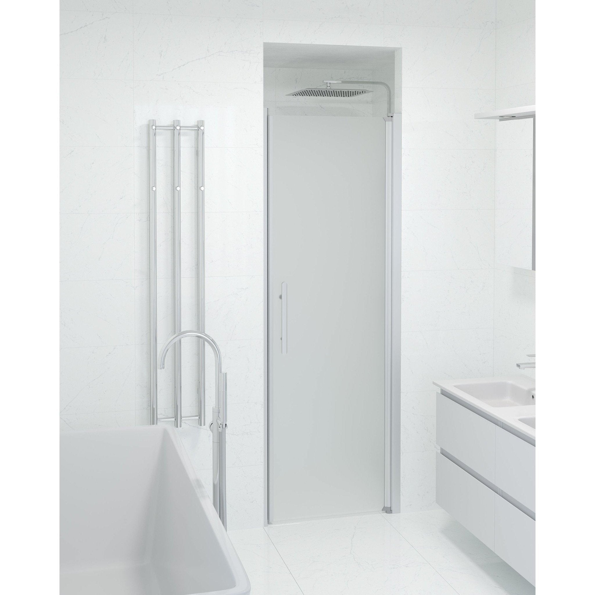 Niche - Frosted, Shower Enclosure Set - Code, Matt/Satin - 90 cm - MASTERSTORE - 8595677139297 - Shower Enclosure Set - Code - 38 - 090 - 02 - 55 - 00 - 8595677139297