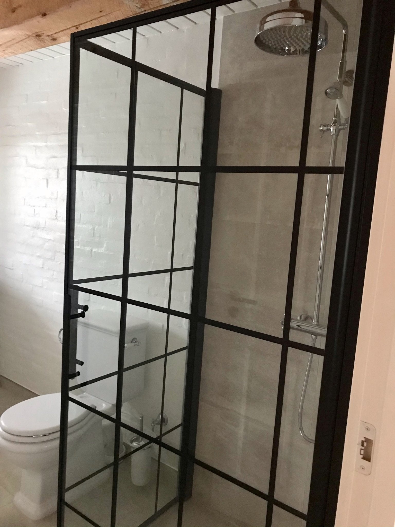 Wall + Door - Frames, Shower Enclosure Set - Code, Frame/Black - 90 cm - MASTERSTORE - 8595677140576 - Shower Enclosure Set - Code - 40 - 909 - 00 - 59 - 00 - 8595677140576