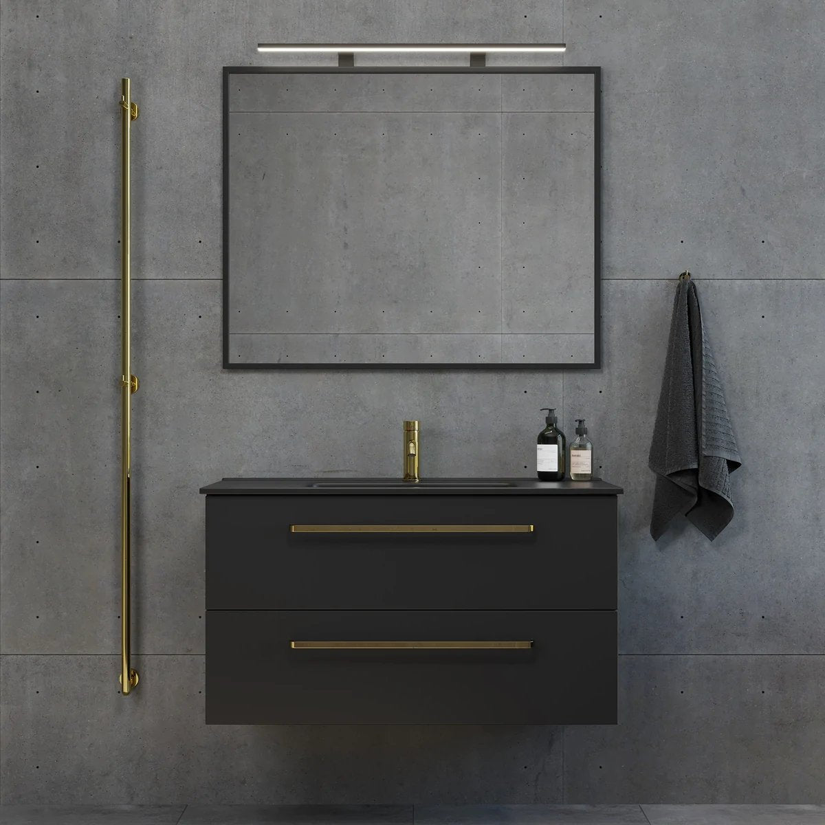 Vegsund, Furniture Set - Code, Black Mat - 101 cm - MASTERSTORE - 8595677141924 - Furniture Set - Code - 70 - 100 - 56 - 02 - 30 - 8595677141924