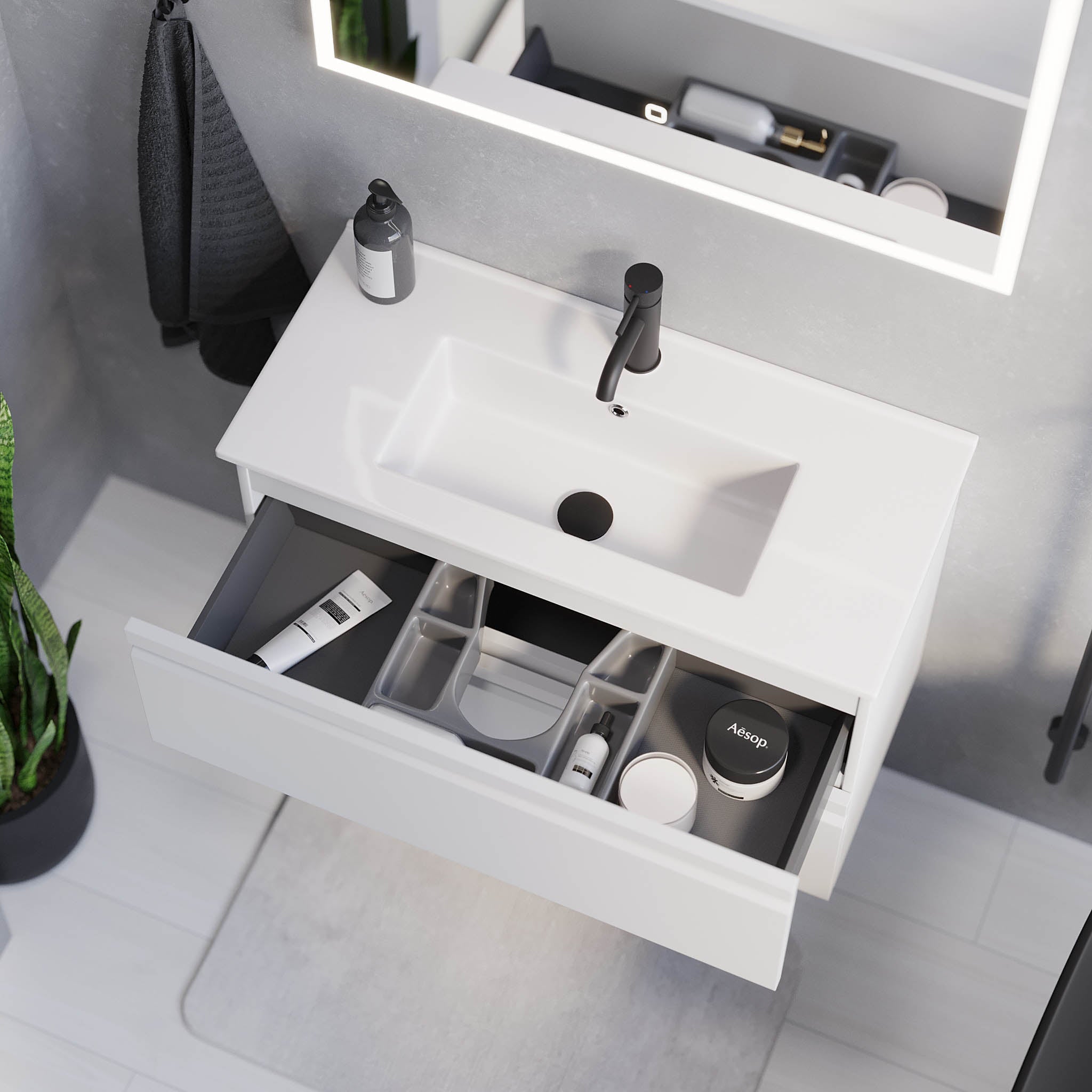 Knarrlagsund, Furniture Set - Code, White Mat - 60 cm - MASTERSTORE - 8595677142426 - Furniture Set - Code - 74 - 060 - 70 - 01 - 30 - 8595677142426