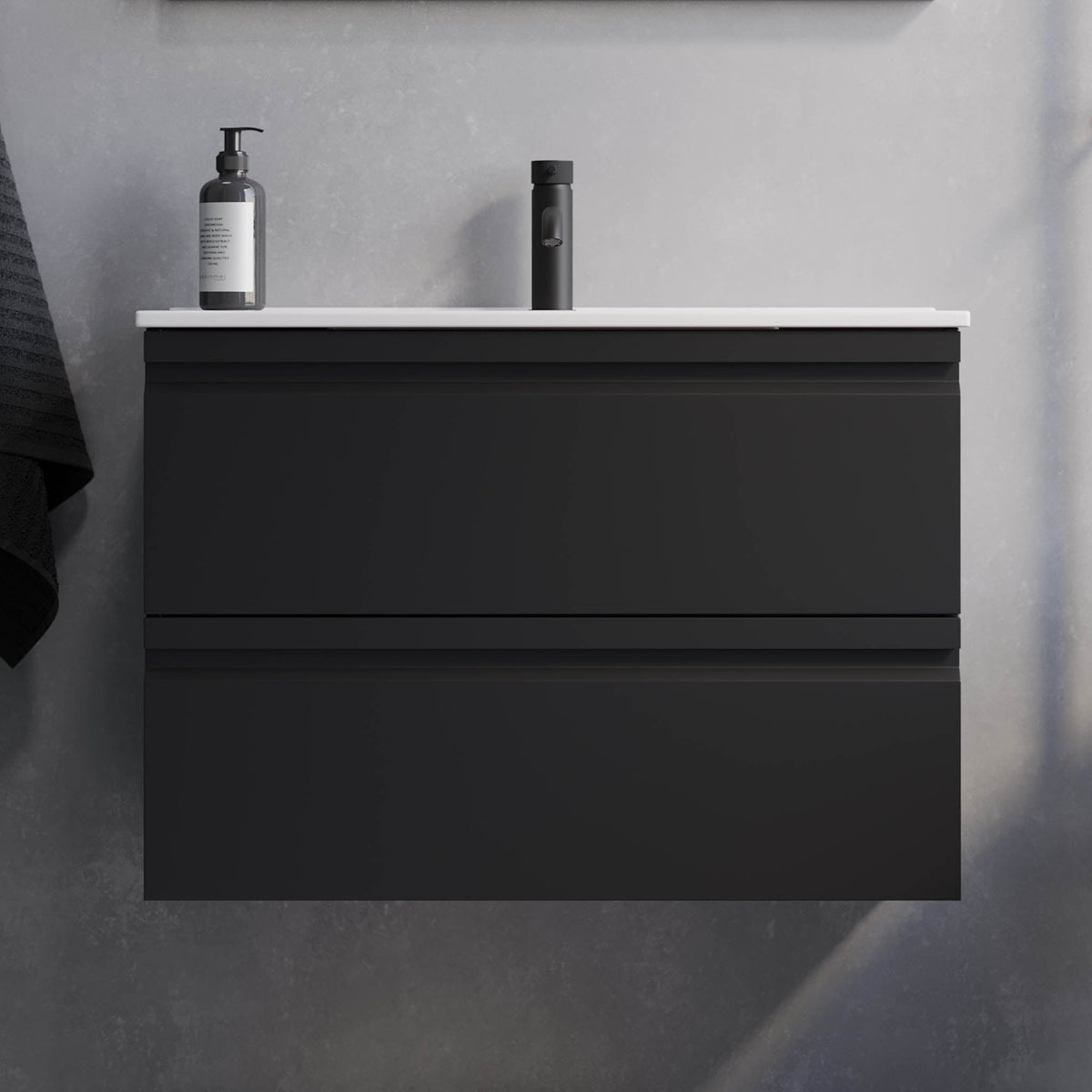 Knarrlagsund, Furniture Set - Code, Black Mat - 80 cm - MASTERSTORE - 8595677142471 - Furniture Set - Code - 74 - 080 - 70 - 02 - 30 - 8595677142471