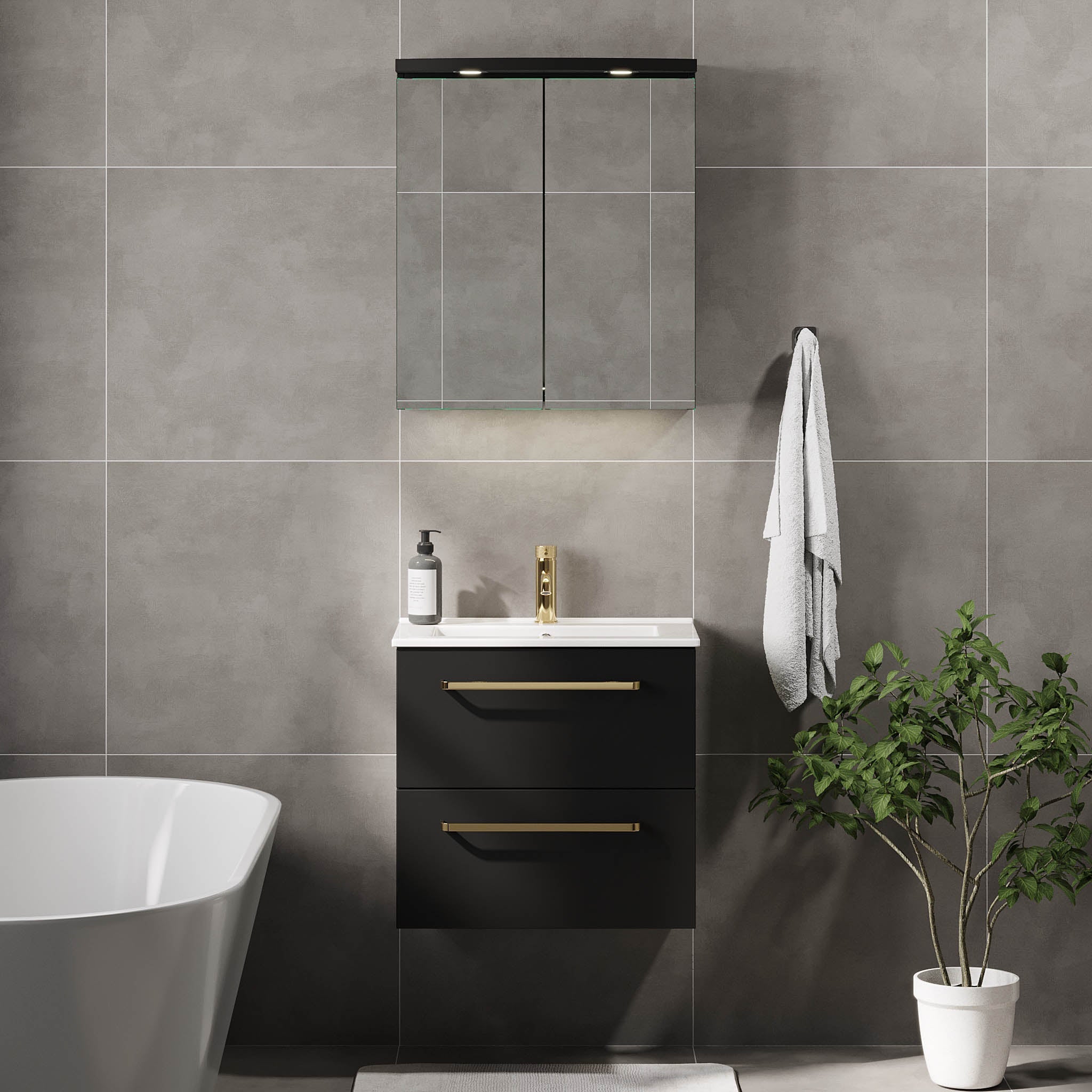 Volda, Furniture Set - Code, Black Mat - 60 cm - MASTERSTORE - 8595677150674 - Furniture Set - Code - 70 - 060 - 70 - 02 - 30 - 8595677150674