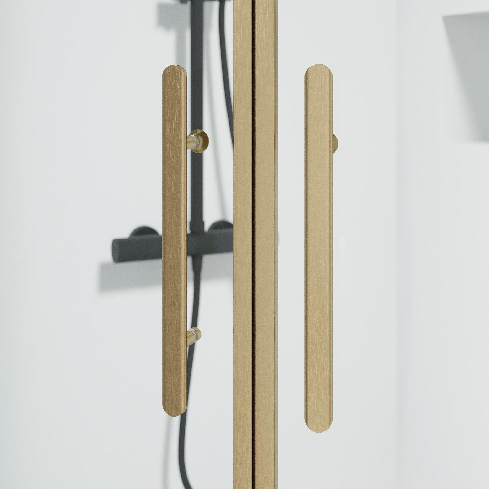 Round - Clear, Shower Enclosure Set - Code, Clear/Bronze - 90 cm - MASTERSTORE - 8595677155143 - Shower Enclosure Set - Code - 35 - 901 - 70 - 50 - 00 - 8595677155143