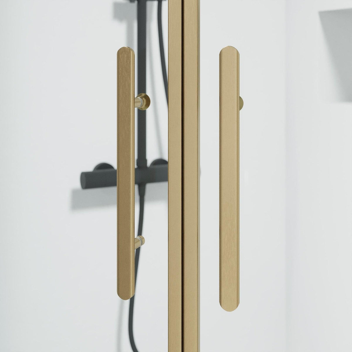 Round - Clear, Shower Enclosure Set - Code, Clear/Bronze - 100 cm - MASTERSTORE - 8595677155150 - Shower Enclosure Set - Code - 35 - 101 - 70 - 50 - 00 - 8595677155150