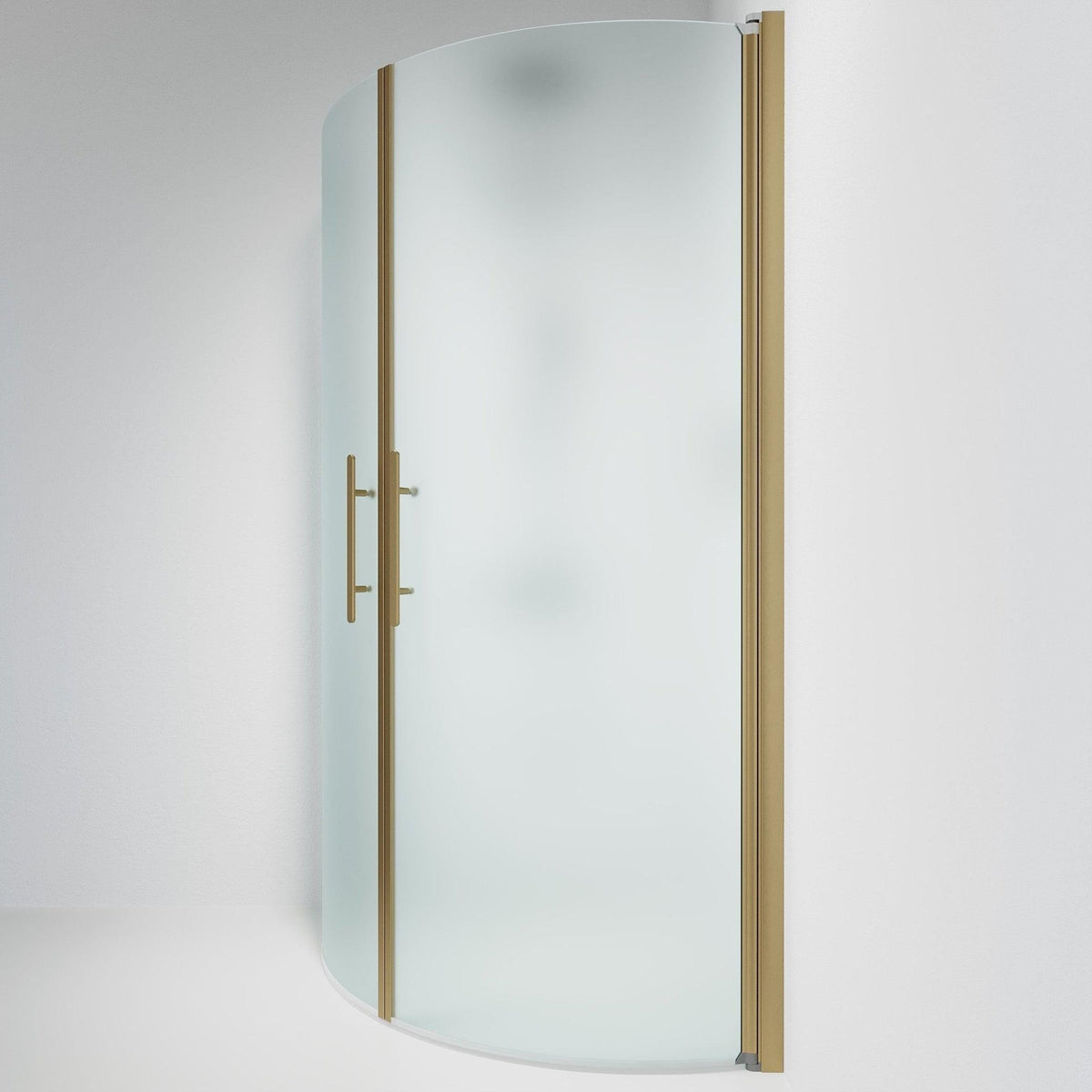 Round - Frosted, Shower Enclosure Set - Code, Matt/Bronze - 80 cm - MASTERSTORE - 8595677155211 - Shower Enclosure Set - Code - 35 - 809 - 70 - 55 - 00 - 8595677155211