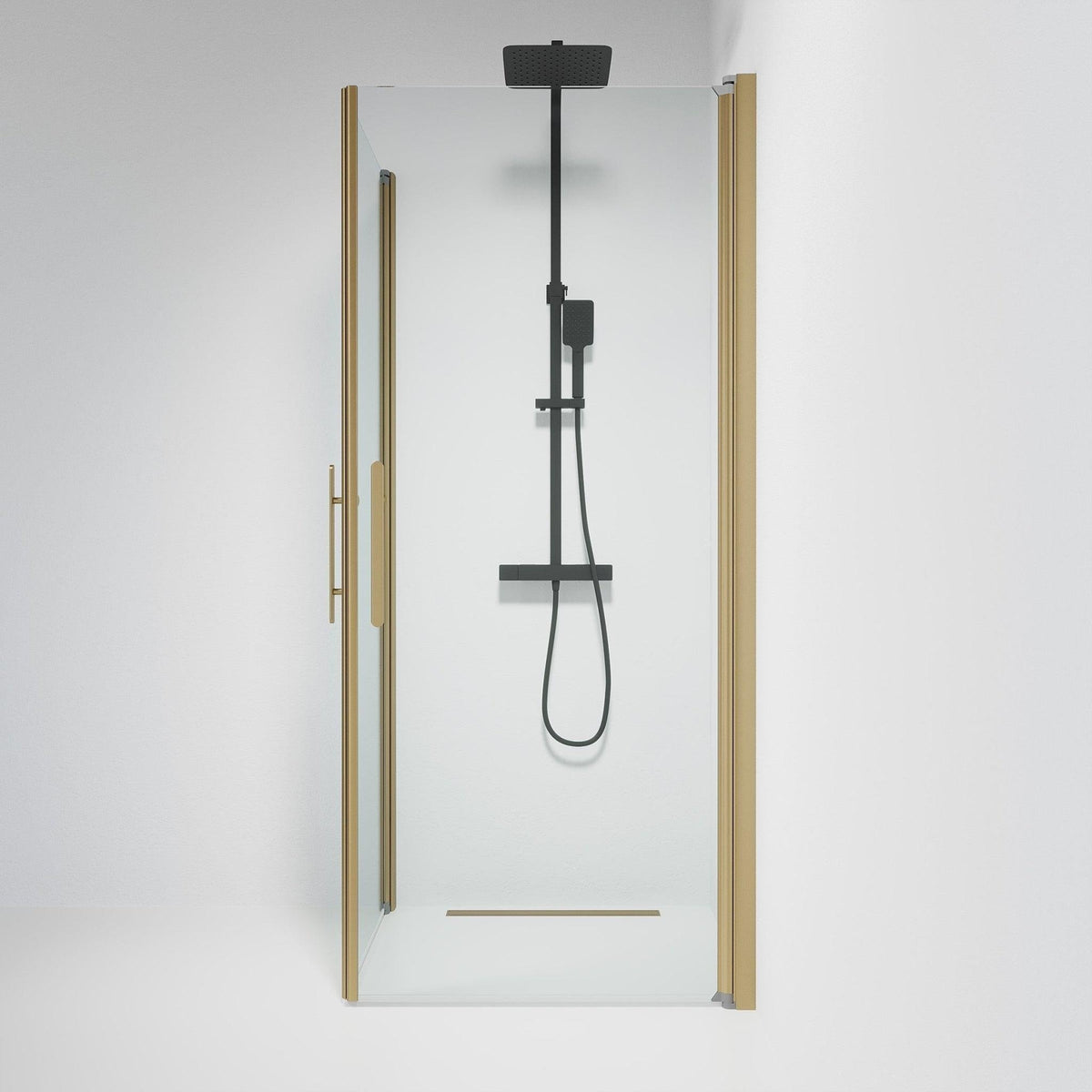 Square - Clear, Shower Enclosure Set - Code, Clear/Bronze - 70 cm - MASTERSTORE - 8595677155273 - Shower Enclosure Set - Code - 36 - 708 - 70 - 50 - 00 - 8595677155273