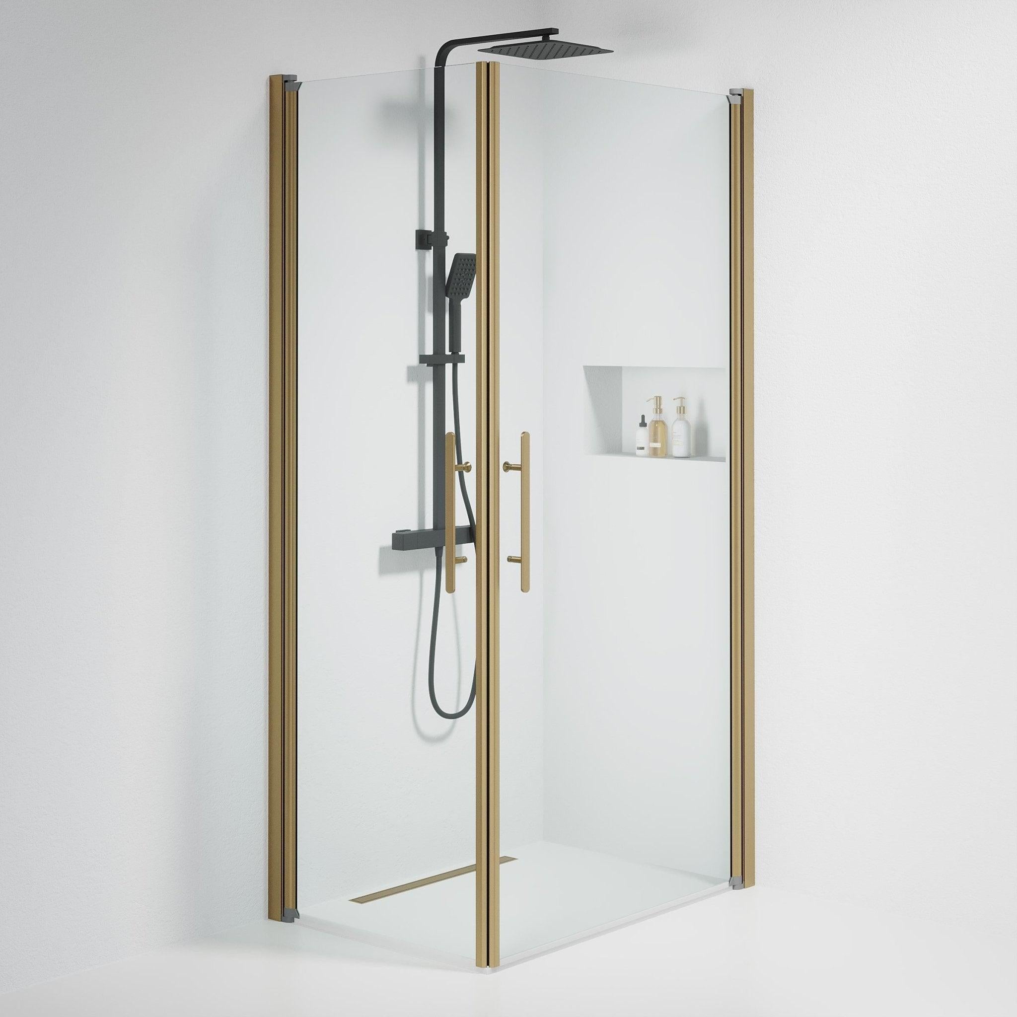 Square - Clear, Shower Enclosure Set - Code, Clear/Bronze - 80 cm - MASTERSTORE - 8595677155310 - Shower Enclosure Set - Code - 36 - 809 - 70 - 50 - 00 - 8595677155310