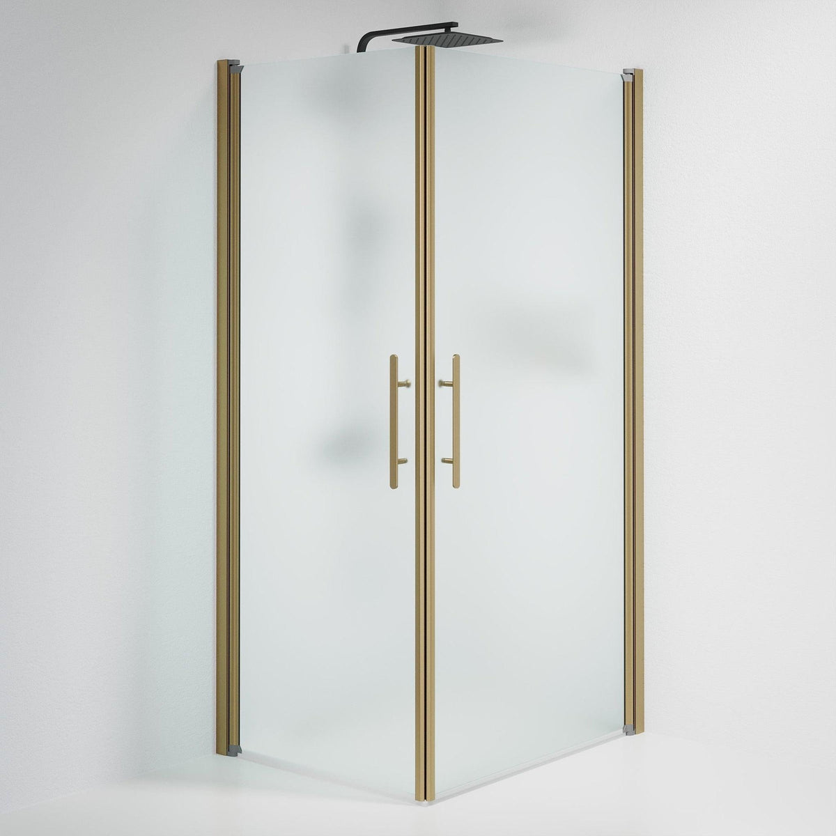 Square - Frosted, Shower Enclosure Set - Code, Matt/Bronze - 70 cm - MASTERSTORE - 8595677155365 - Shower Enclosure Set - Code - 36 - 707 - 70 - 55 - 00 - 8595677155365