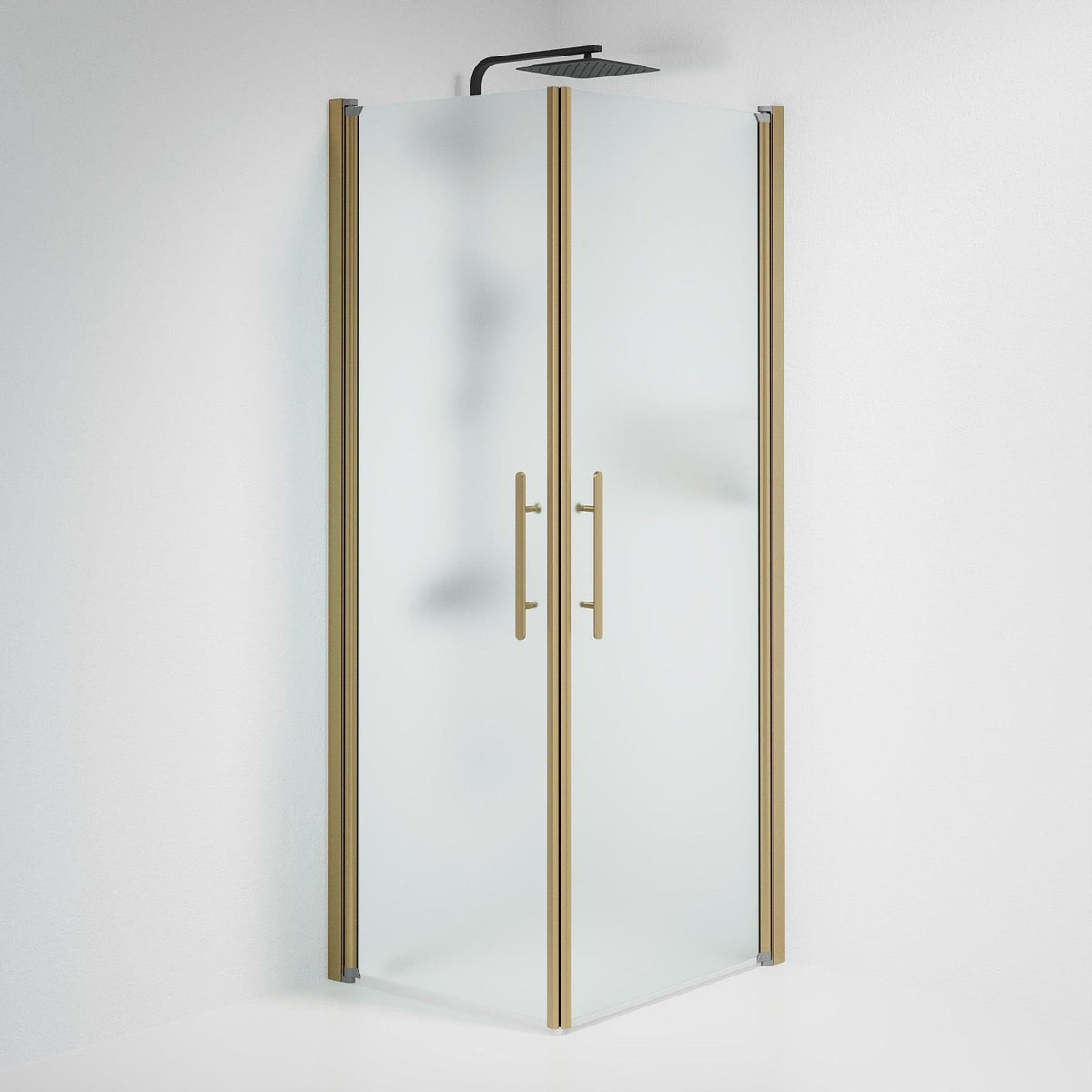 Square - Frosted, Shower Enclosure Set - Code, Matt/Bronze - 70 cm - MASTERSTORE - 8595677155365 - Shower Enclosure Set - Code - 36 - 707 - 70 - 55 - 00 - 8595677155365