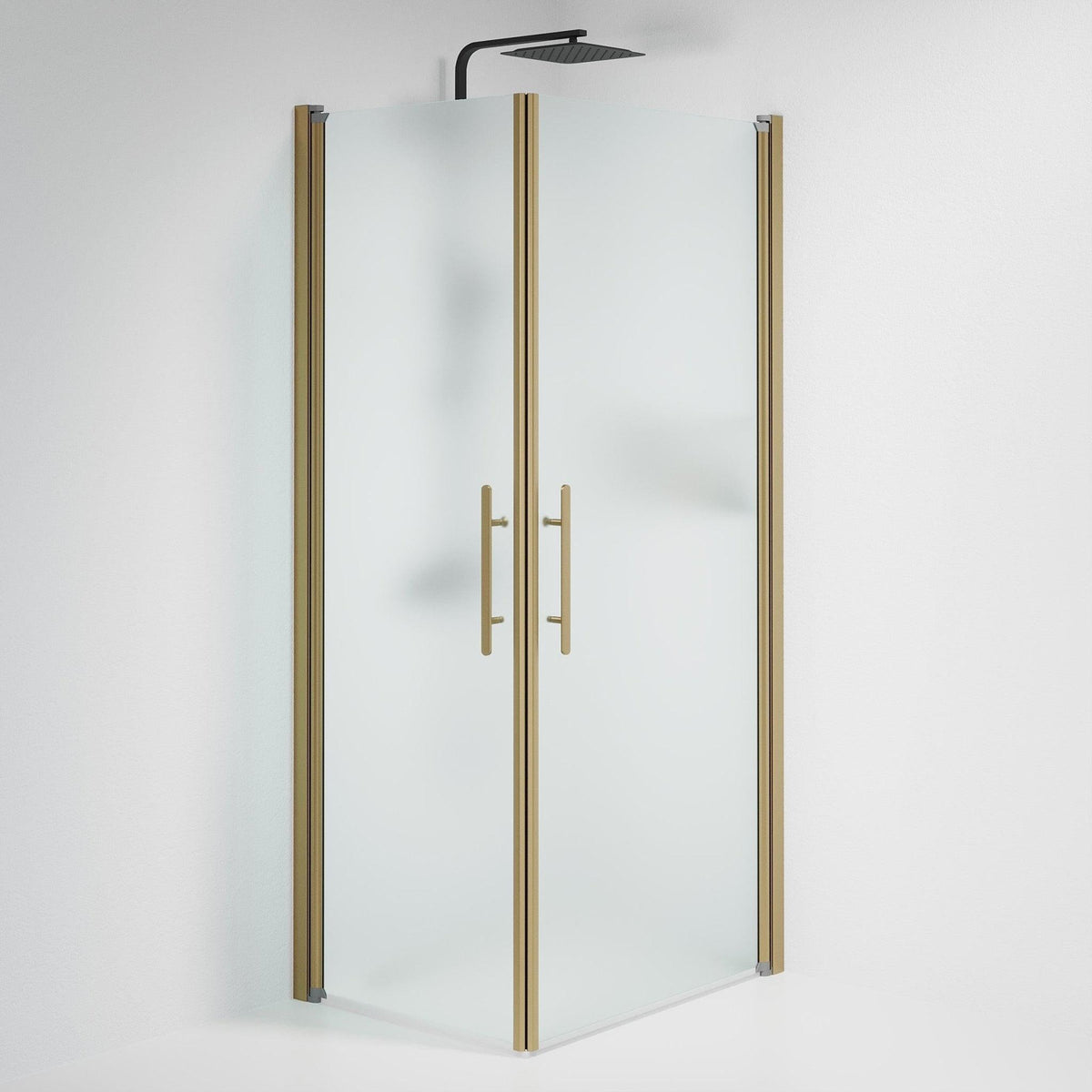 Square - Frosted, Shower Enclosure Set - Code, Matt/Bronze - 70 cm - MASTERSTORE - 8595677155396 - Shower Enclosure Set - Code - 36 - 701 - 70 - 55 - 00 - 8595677155396