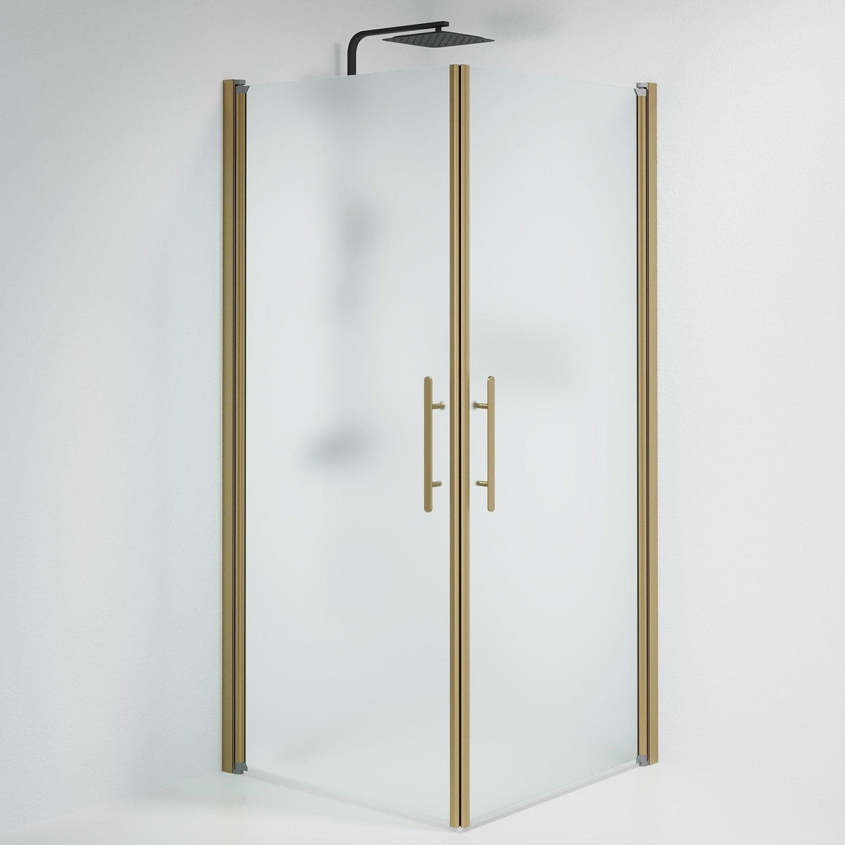 Square - Frosted, Shower Enclosure Set - Code, Matt/Bronze - 70 cm - MASTERSTORE - 8595677155396 - Shower Enclosure Set - Code - 36 - 701 - 70 - 55 - 00 - 8595677155396