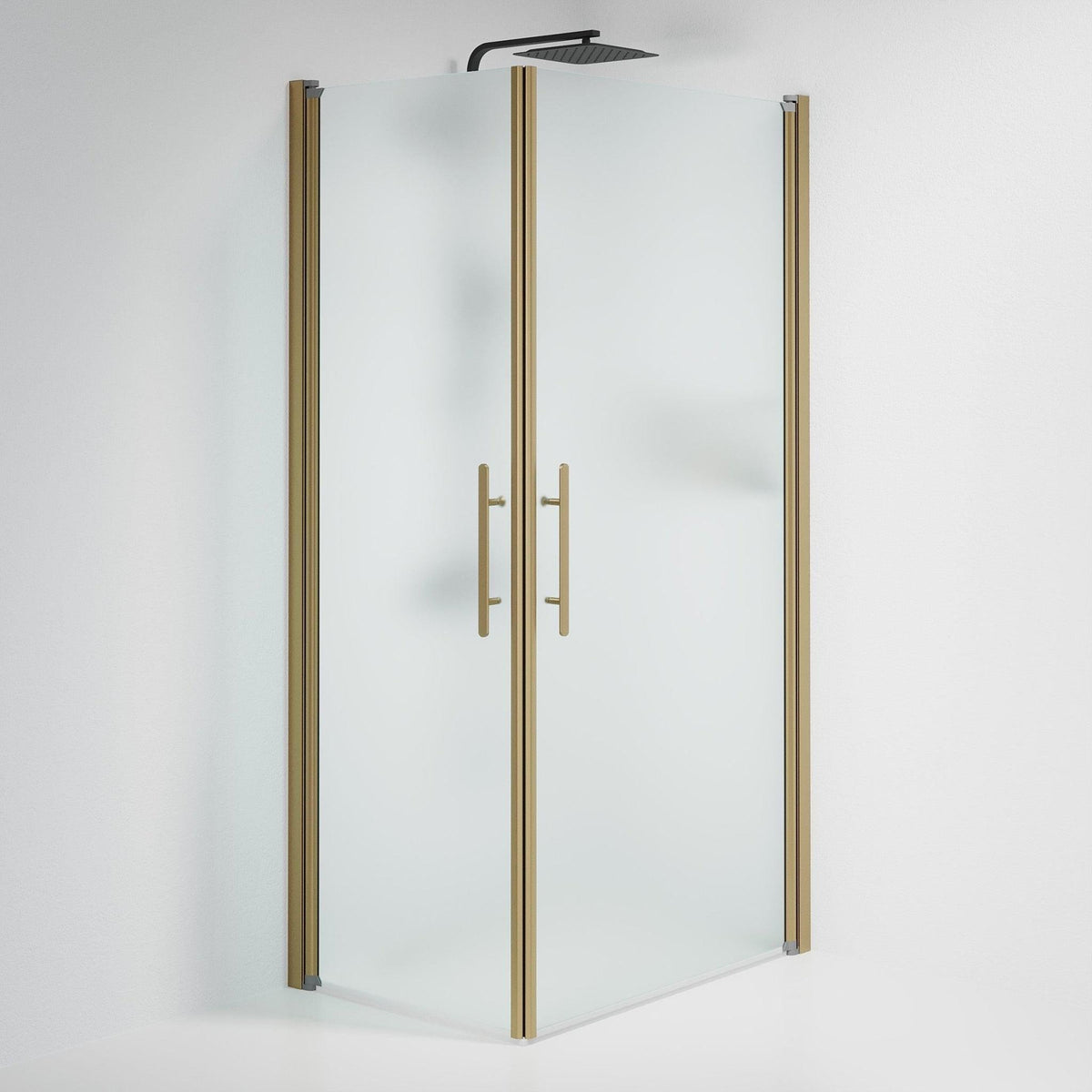 Square - Frosted, Shower Enclosure Set - Code, Matt/Bronze - 70 cm - MASTERSTORE - 8595677155396 - Shower Enclosure Set - Code - 36 - 701 - 70 - 55 - 00 - 8595677155396