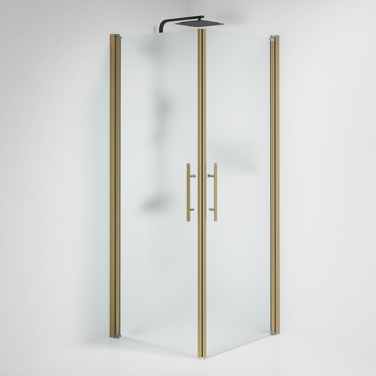 Square - Frosted, Shower Enclosure Set - Code, Matt/Bronze - 80 cm - MASTERSTORE - 8595677155419 - Shower Enclosure Set - Code - 36 - 809 - 70 - 55 - 00 - 8595677155419