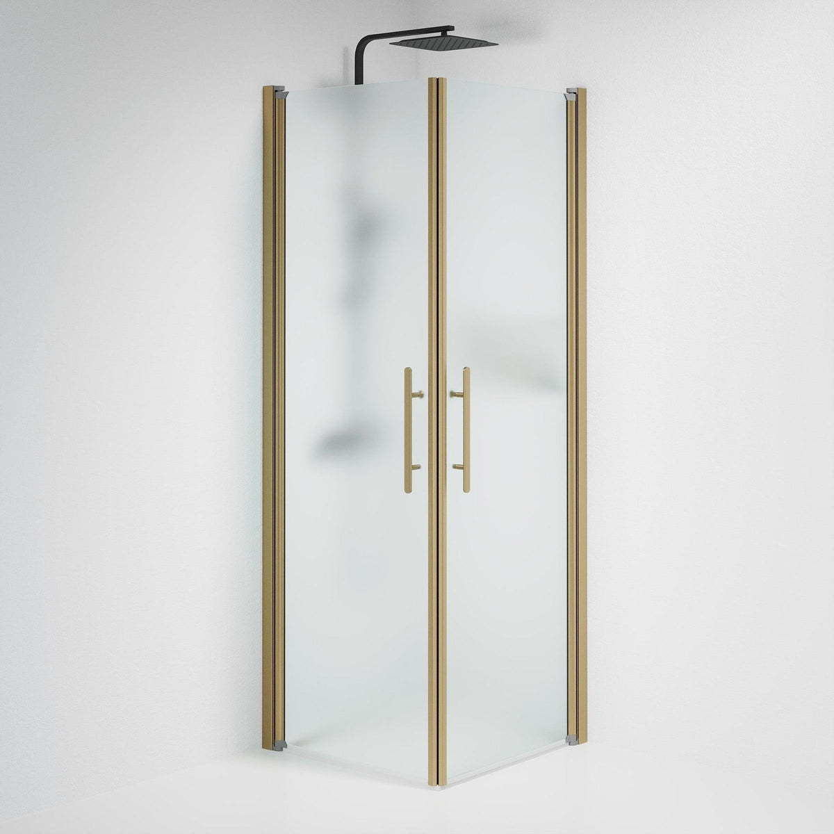 Square - Frosted, Shower Enclosure Set - Code, Matt/Bronze - 90 cm - MASTERSTORE - 8595677155433 - Shower Enclosure Set - Code - 36 - 909 - 70 - 55 - 00 - 8595677155433