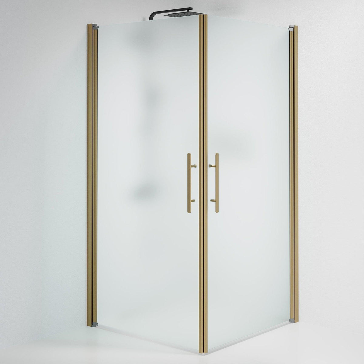 Square - Frosted, Shower Enclosure Set - Code, Matt/Bronze - 90 cm - MASTERSTORE - 8595677155440 - Shower Enclosure Set - Code - 36 - 901 - 70 - 55 - 00 - 8595677155440
