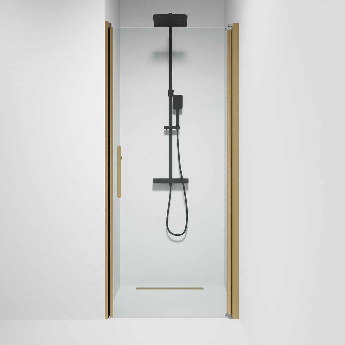 Square - Clear, Shower Enclosure Set - Code, Clear/Bronze - 70 cm - MASTERSTORE - 8595677155464 - Shower Enclosure Set - Code - 38 - 070 - 70 - 50 - 00 - 8595677155464