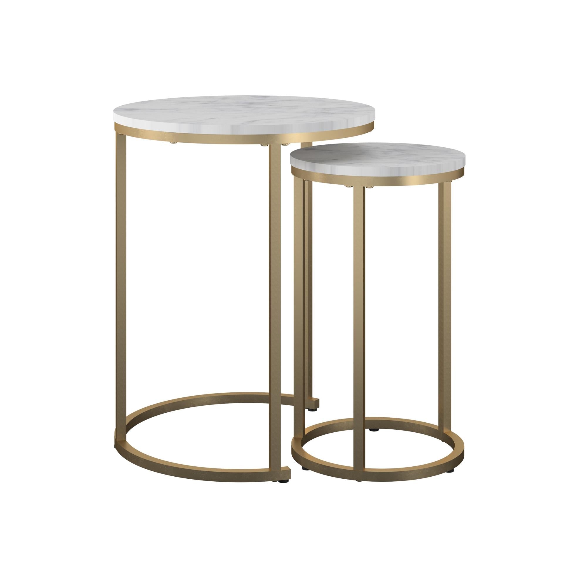 Amelia soffbord, Vit - Soffbord - Amelia Nesting Coffee Tables, White - MASTERSTORE - 8595677158670 - Sofaborde - 2759891COM - 8595677158670 -