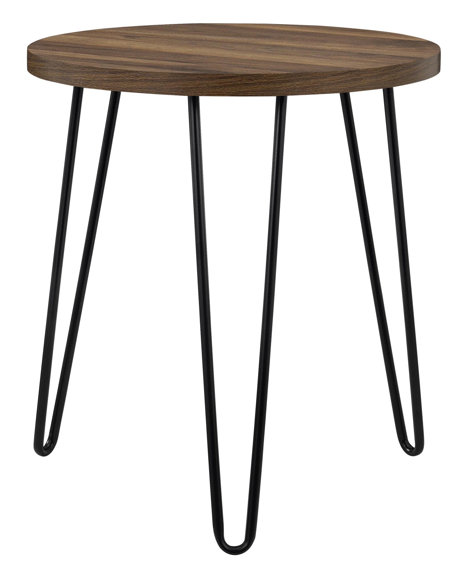 Owen runt sidobord, Valnöt - Sidobord - Owen Round Side Table, Walnut - MASTERSTORE - 8595677158700 - Side Tables - 3613222COM - 8595677158700 -