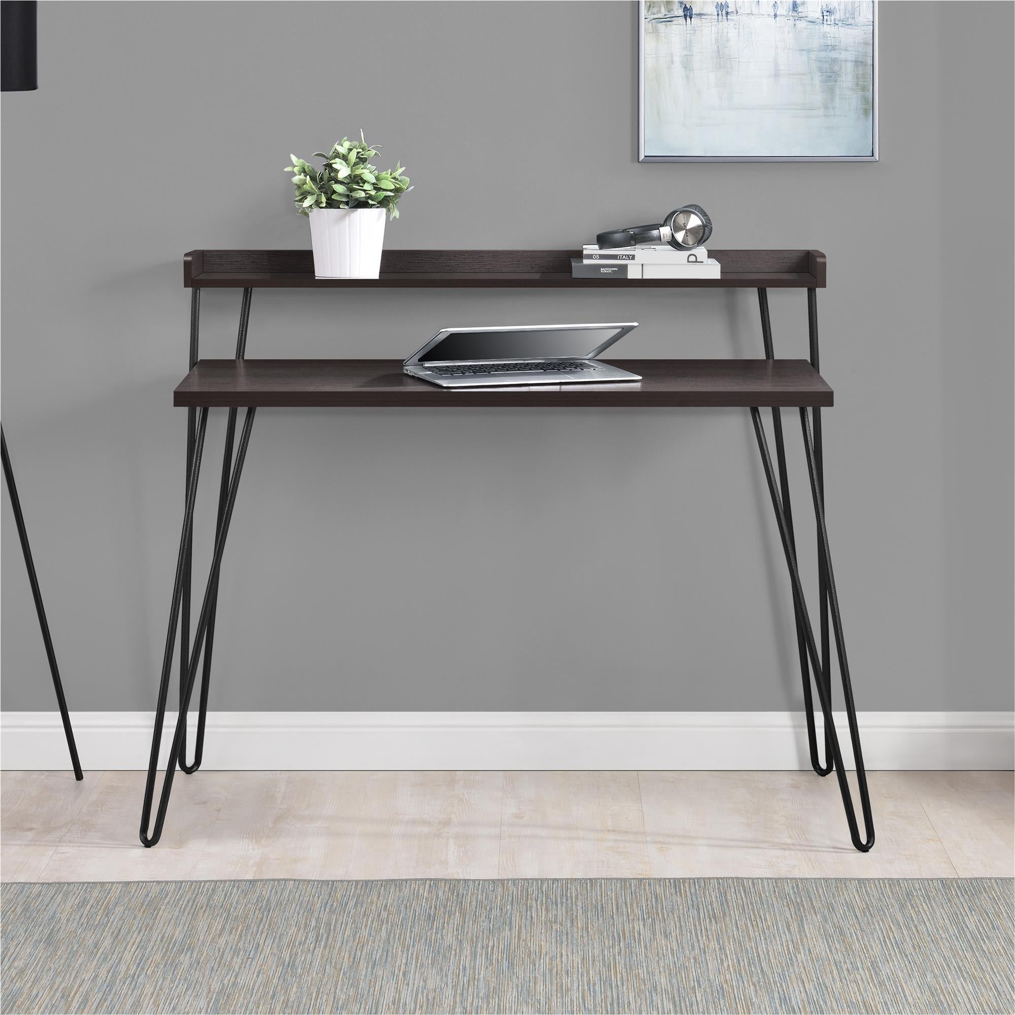 Haven Writing Desk, Espresso Brown - MASTERSTORE - 8595677158977 - Skriveborde - 9881196COM - 8595677158977