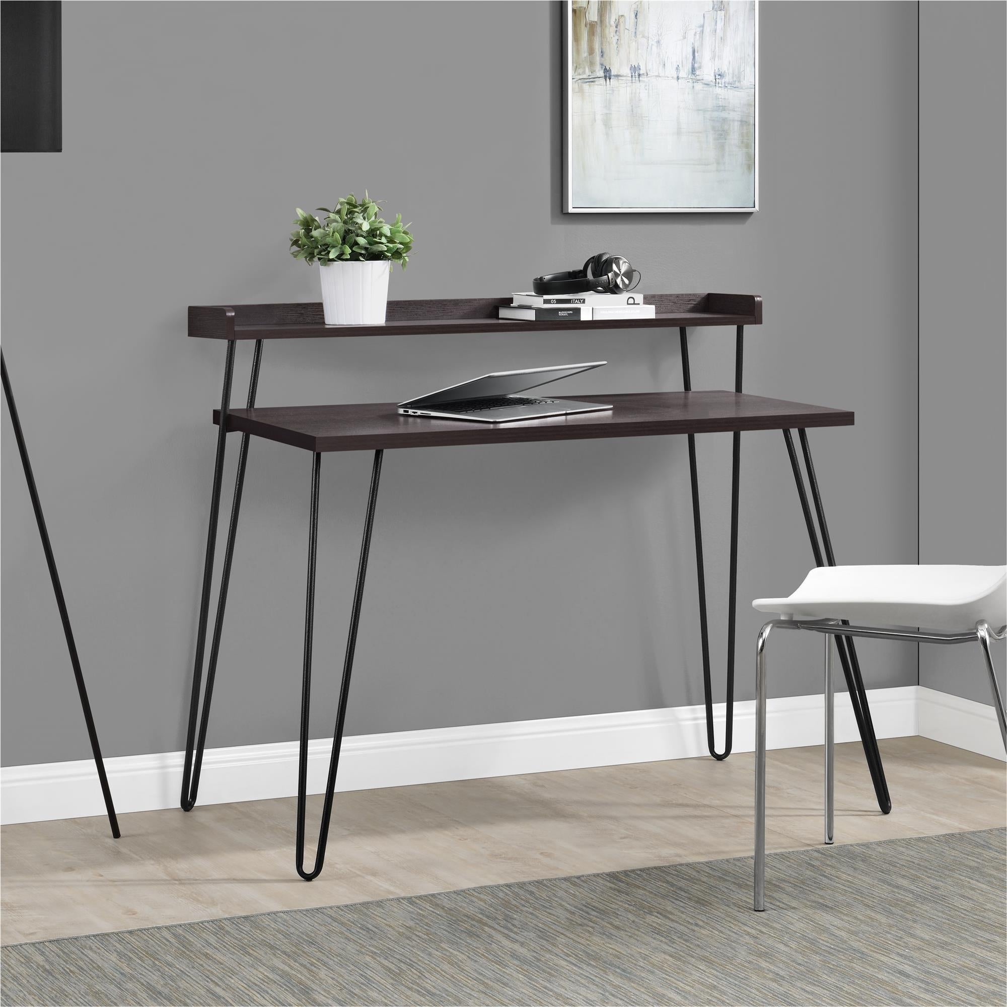 Haven Writing Desk, Espresso Brown - MASTERSTORE - 8595677158977 - Skriveborde - 9881196COM - 8595677158977