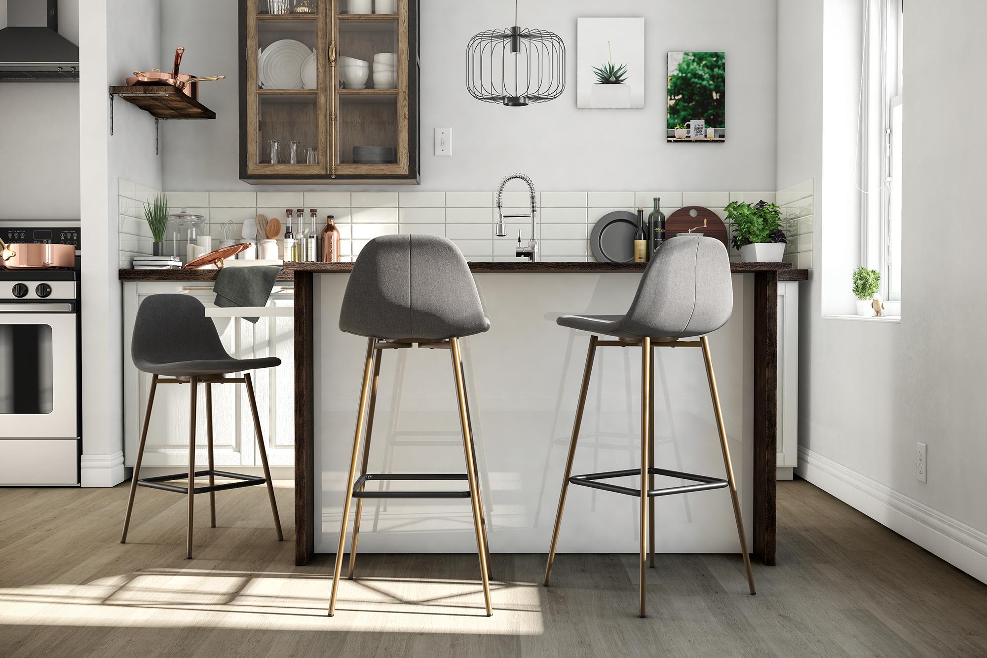 Copley Bar Stool, Grey - MASTERSTORE - 8595677159035 - Barstole - S017412T - 8595677159035