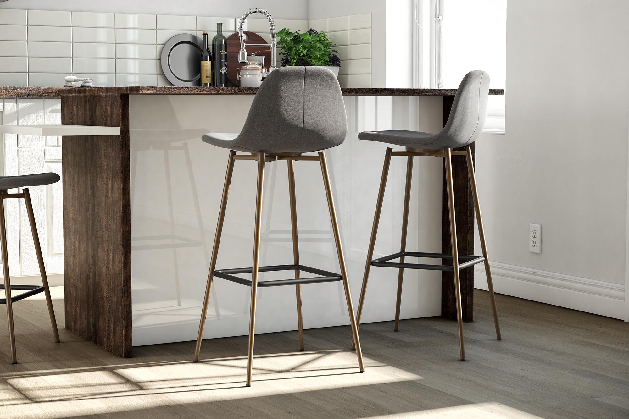 Copley Bar Stool, Grey - MASTERSTORE - 8595677159035 - Barstole - S017412T - 8595677159035