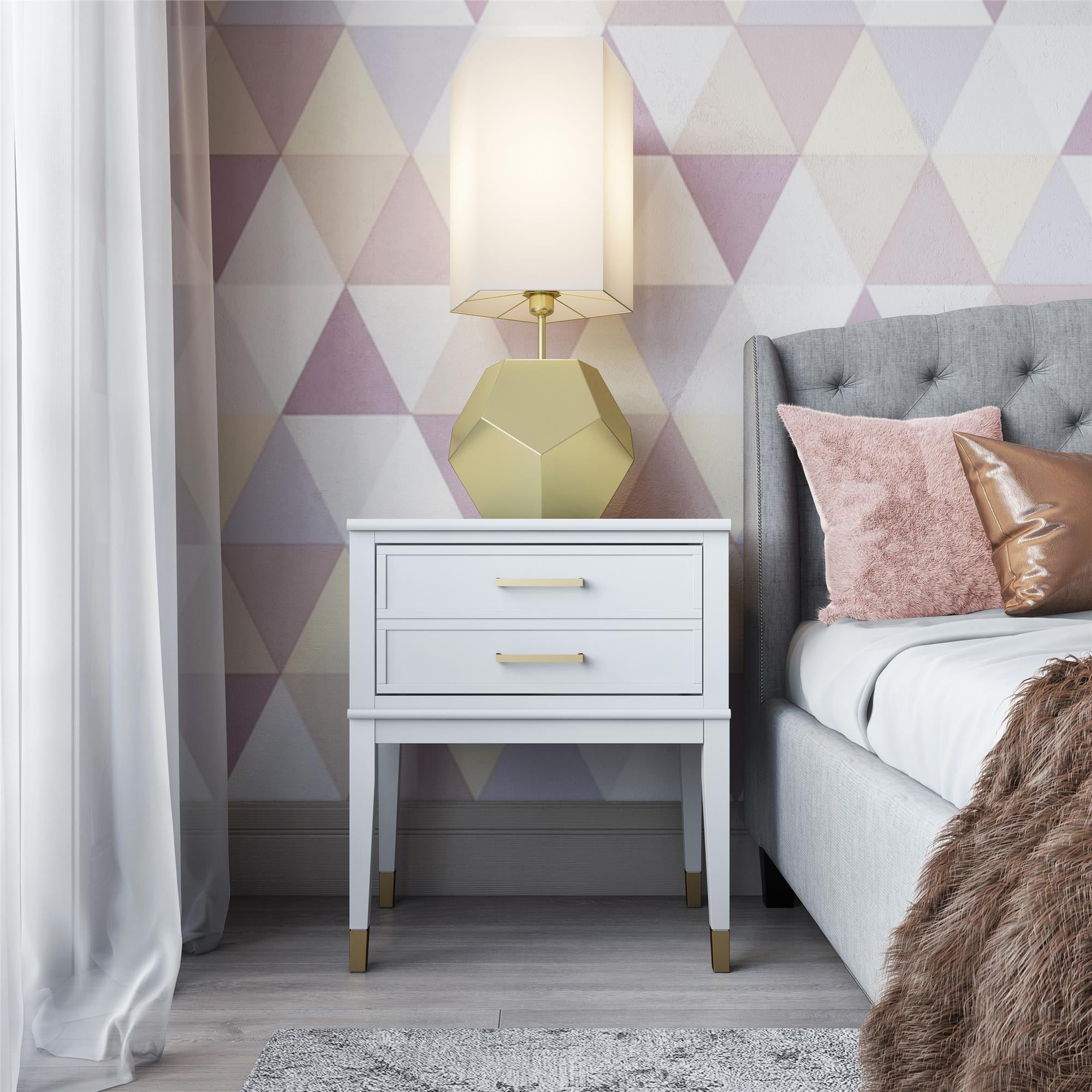 Westerleigh Modern White Nightstand with Spacious Drawer - MASTERSTORE - 8595677159226 - nightstands - 3619013COM - 8595677159226
