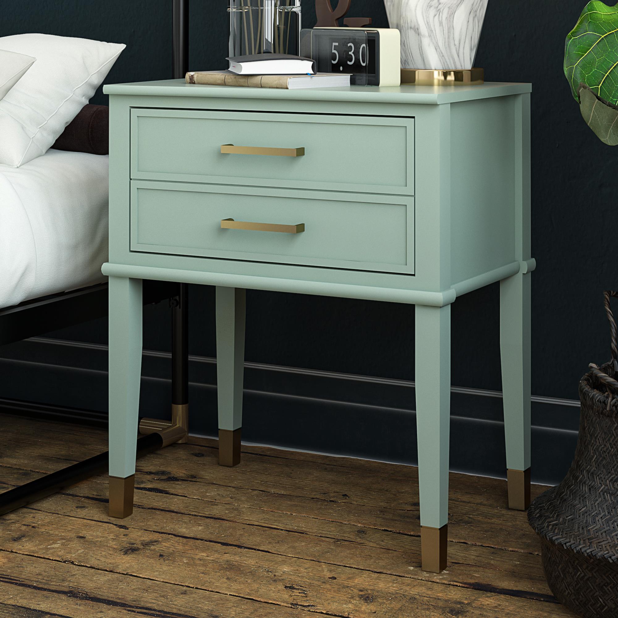 Westerleigh Modern Green Nightstand with Spacious Drawer - MASTERSTORE - 8595677159257 - Nightstands - 3619811COM - 8595677159257