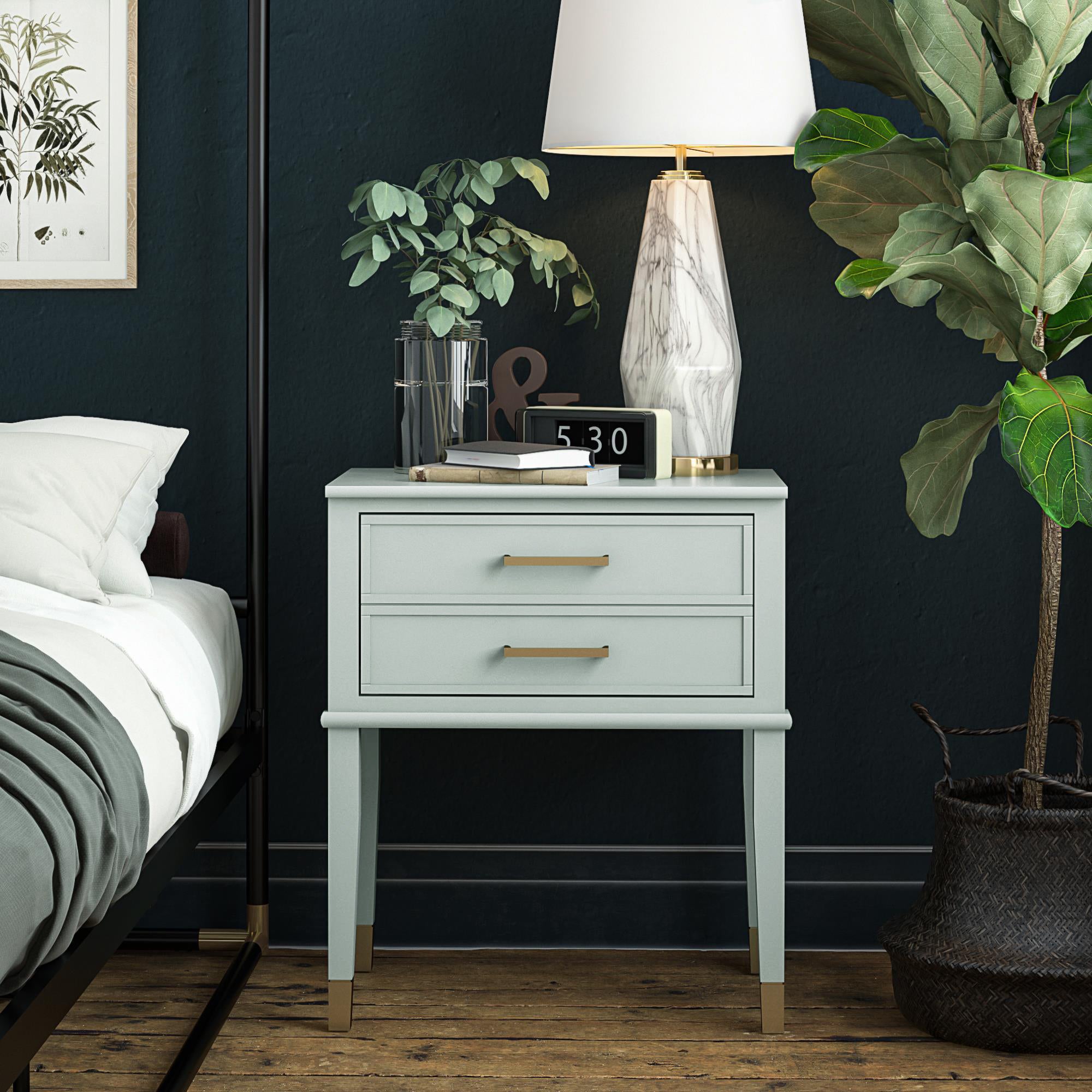 Westerleigh Modern Green Nightstand with Spacious Drawer - MASTERSTORE - 8595677159257 - Nightstands - 3619811COM - 8595677159257