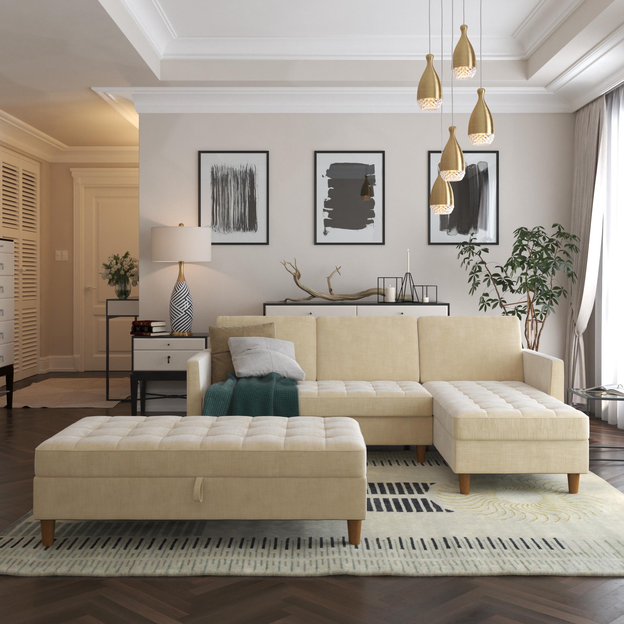 Sidobord - 56x40x72 cm - med skåpdörr och nederhylla för förvaring - svart - Fairmont