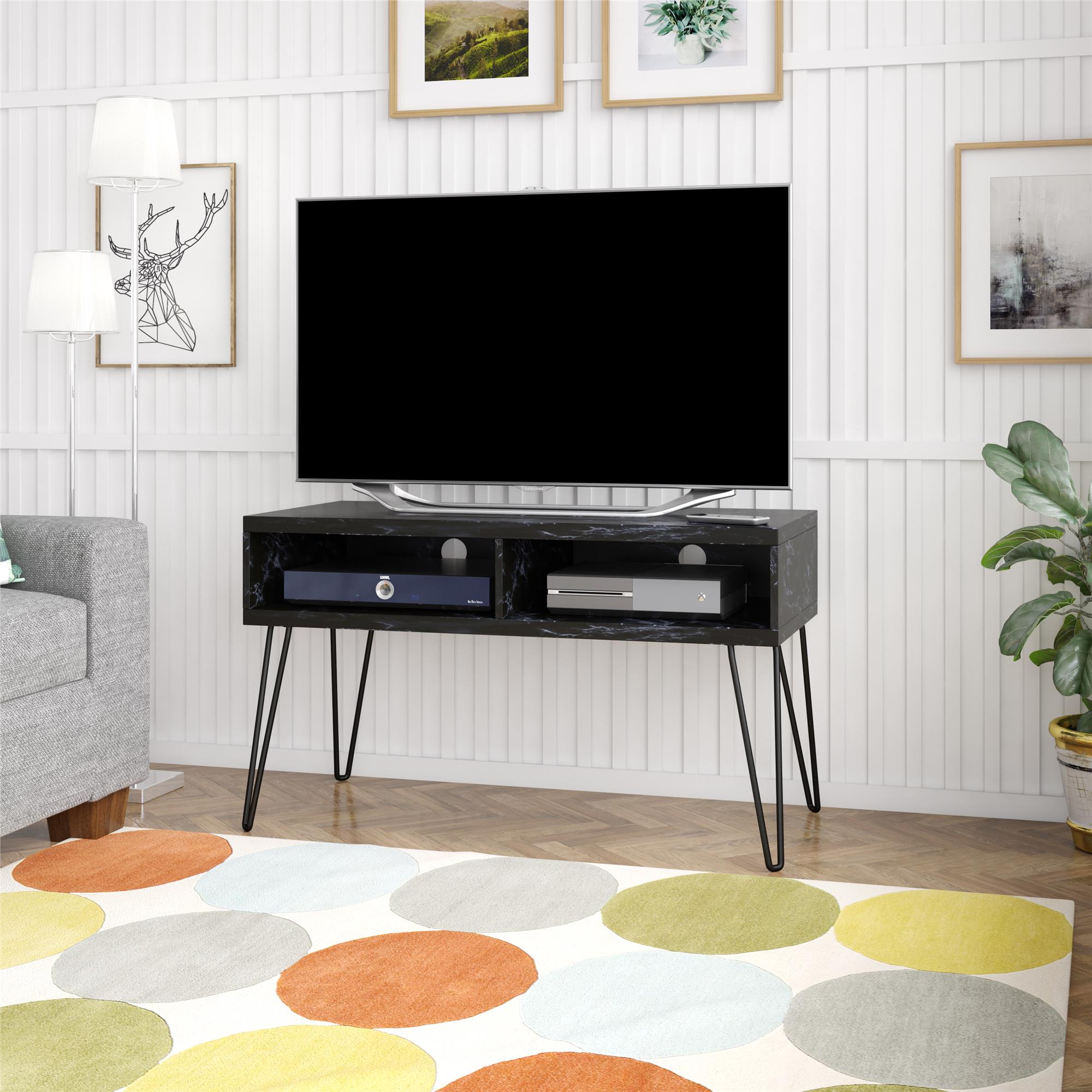 Athena TV - bänk, Svart - TV - möbler - Athena TV Unit, Black - MASTERSTORE - 8595677159301 - Tv - møbler - 1748899COM - 8595677159301 -