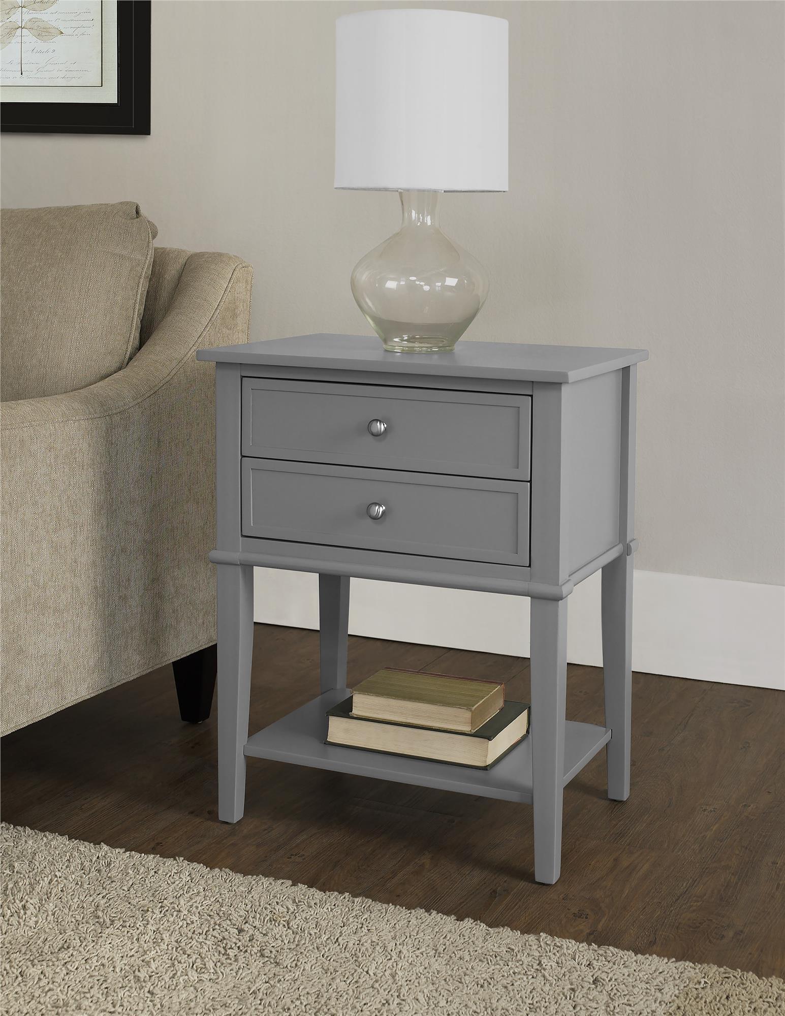Franklin Side Table, Grey - MASTERSTORE - 8595677159394 - Sideborde - 5062196PCOM - 8595677159394
