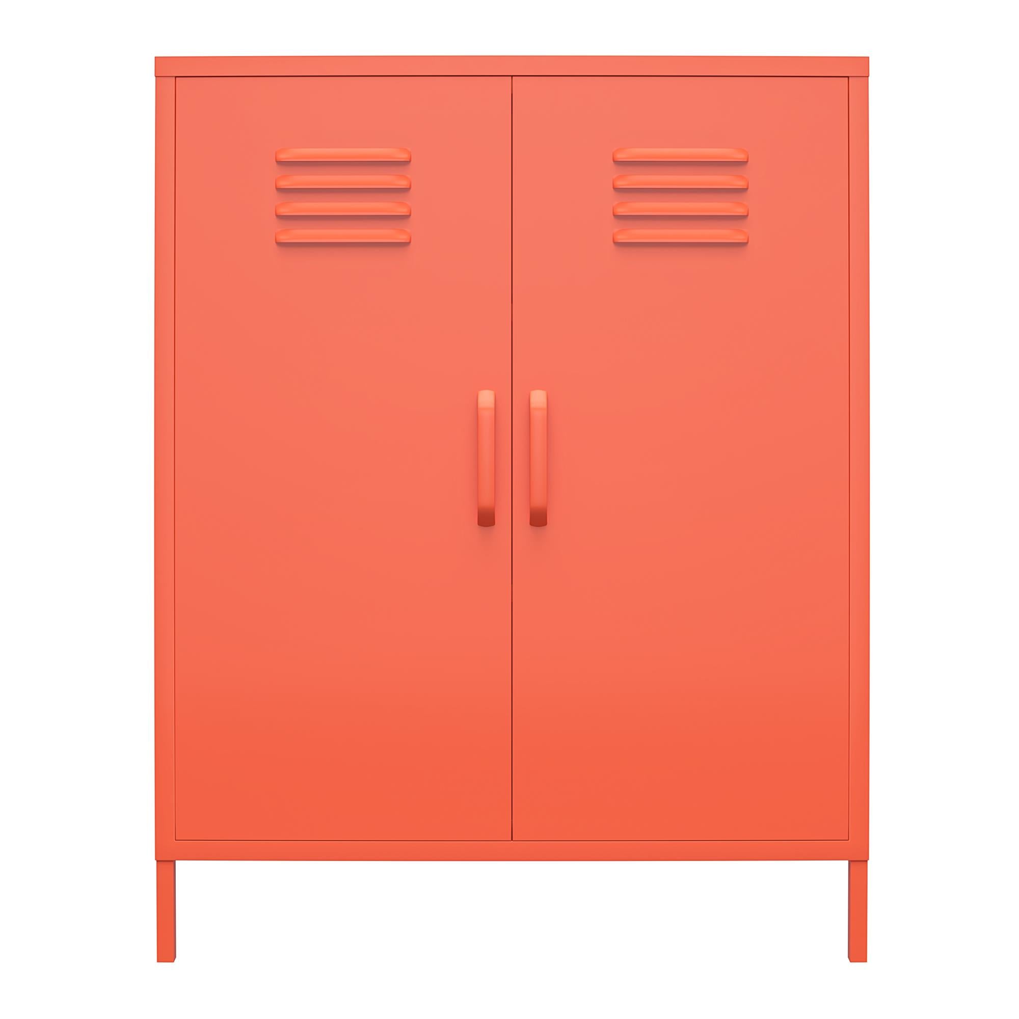Cache2+ Two - Door Storage Cabinet in Vibrant Orange - MASTERSTORE - 8595677159660 - Storage Cabinets - 3384813COM - 8595677159660