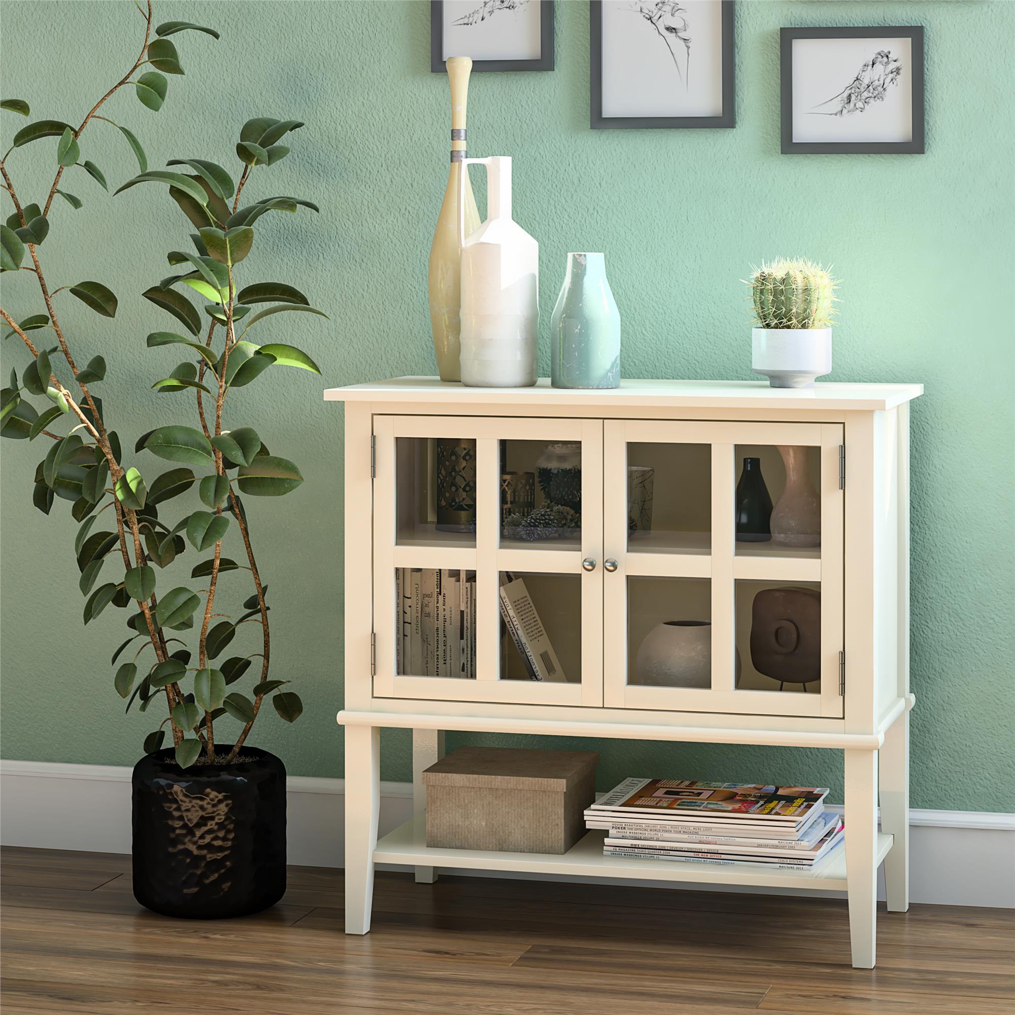Franklin Display Cabinet, White - MASTERSTORE - 8595677159714 - Vitrineskabe - 7915013COM - 8595677159714