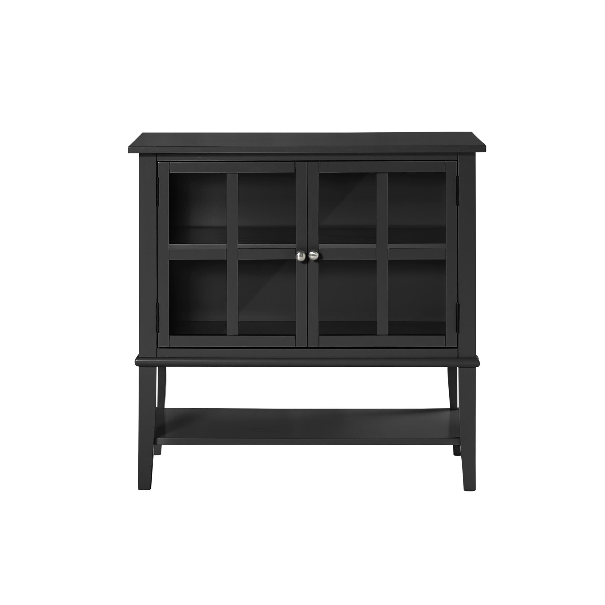 Franklin Vitrinskåp, Svart - Vitrinskåp - Franklin Display Cabinet, Black - MASTERSTORE - 8595677159738 - Vitrineskabe - 7915872COM - 8595677159738 -