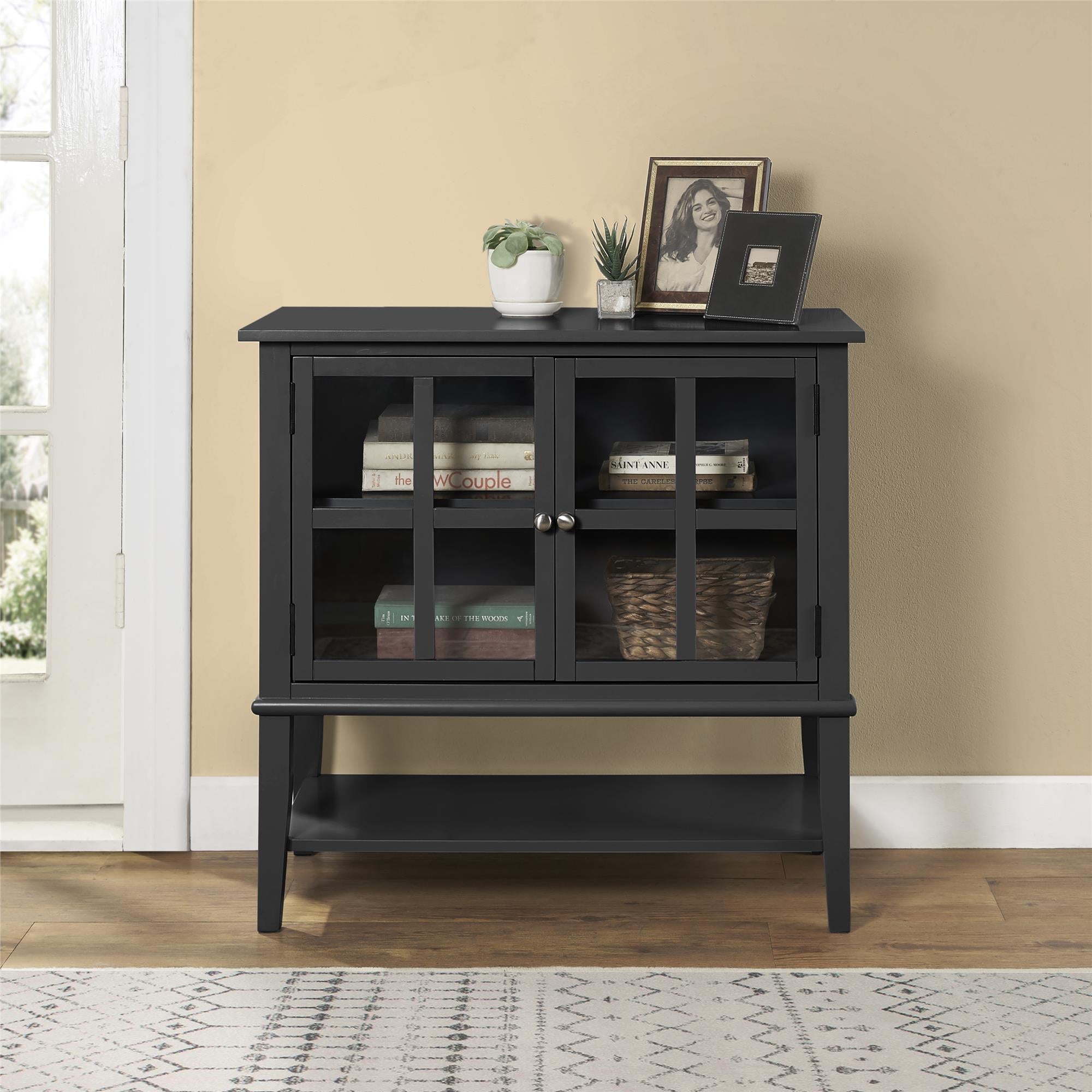 Franklin Display Cabinet, Black - MASTERSTORE - 8595677159738 - Vitrineskabe - 7915872COM - 8595677159738