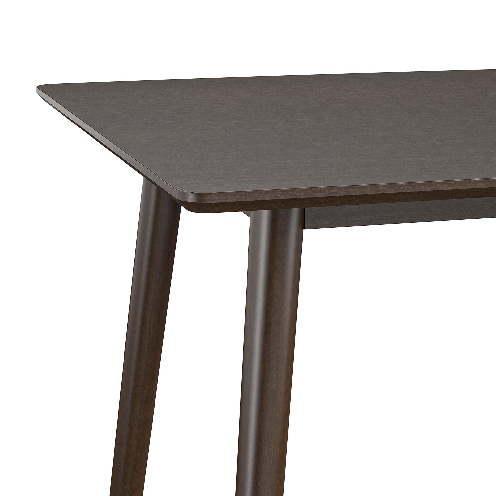 Skrivbord - 120x60x76 cm - enkel modern design - valnöt - Brittany