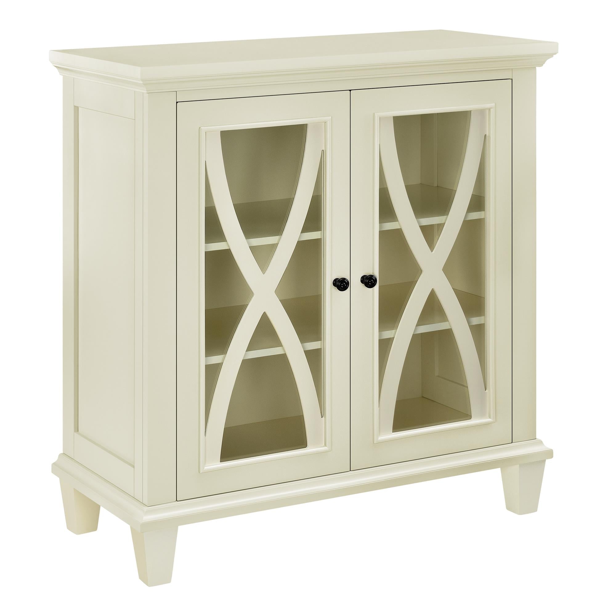 Ellington Vitrinskåp, Elfenben - Vitrinskåp - Ellington Display Cabinet, Ivory - MASTERSTORE - 8595677159981 - Vitrineskabe - 5042096COM - 8595677159981 -