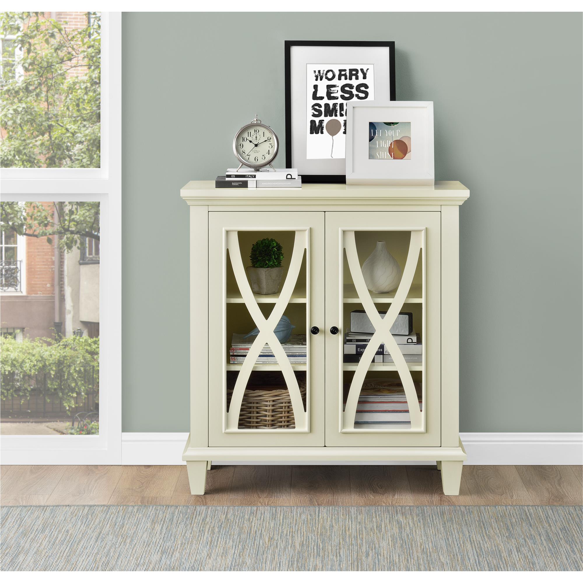 Ellington Vitrinskåp, Elfenben - Vitrinskåp - Ellington Display Cabinet, Ivory - MASTERSTORE - 8595677159981 - Vitrineskabe - 5042096COM - 8595677159981 -