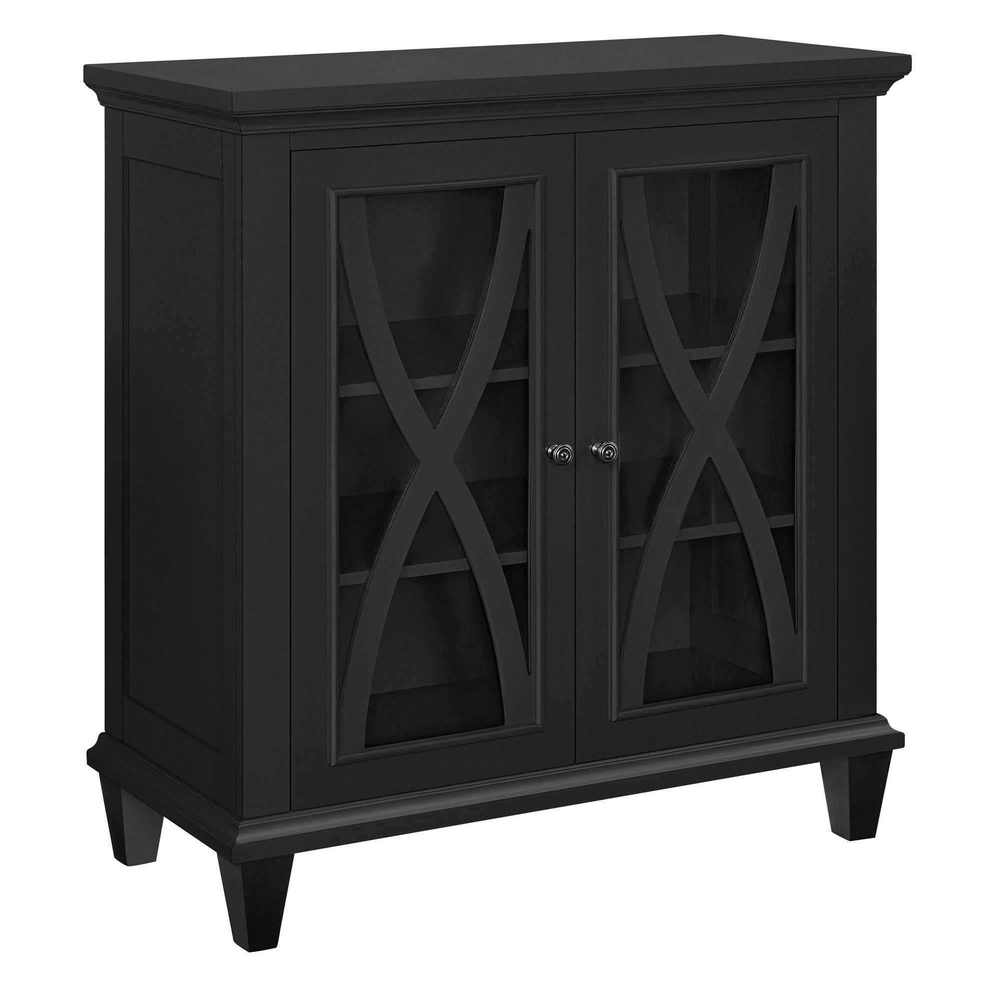 Ellington Vitrinskåp, Svart - Vitrinskåp - Ellington Display Cabinet, Black - MASTERSTORE - 8595677159998 - Vitrineskabe - 5042196COM - 8595677159998 -