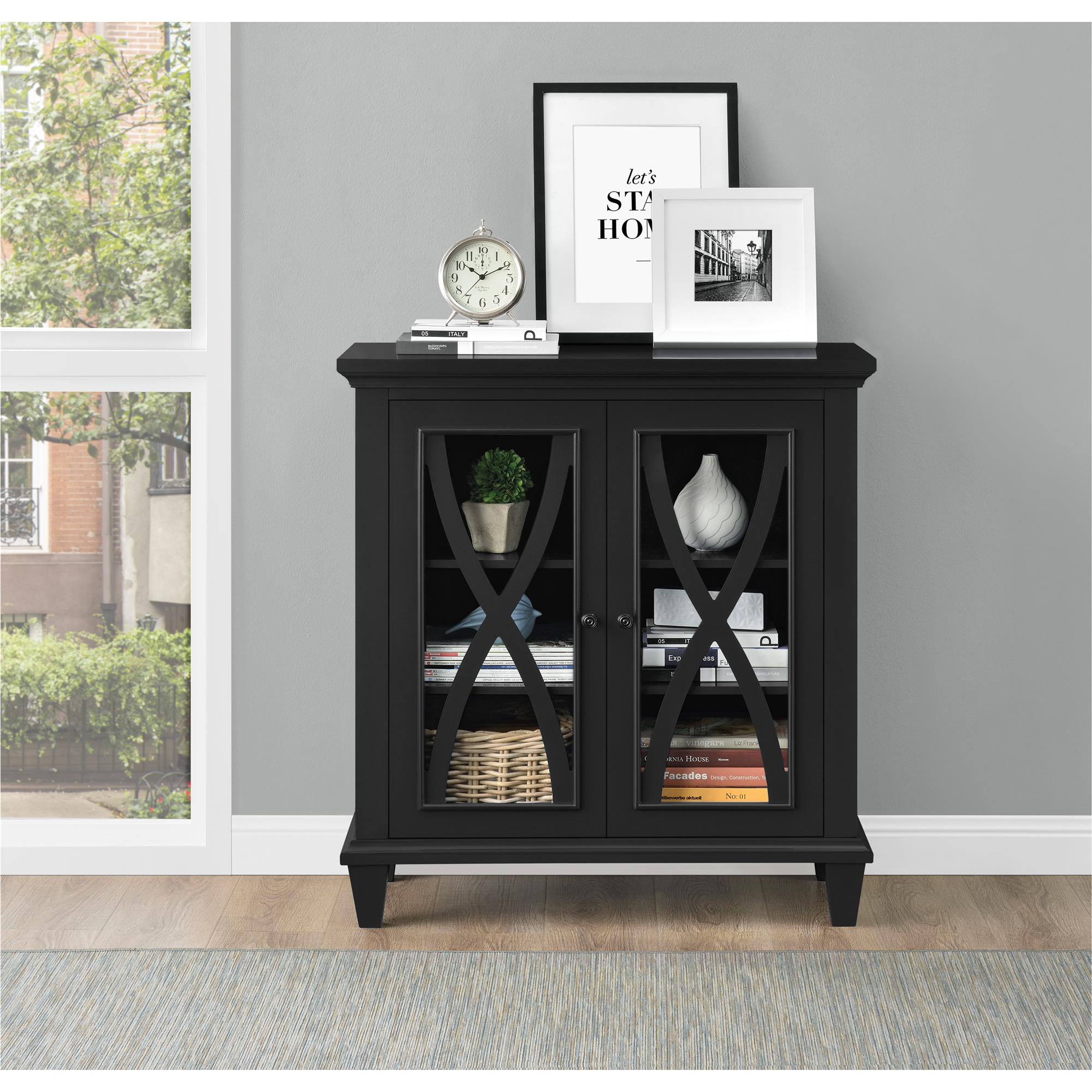 Ellington vitrinskåp, svart