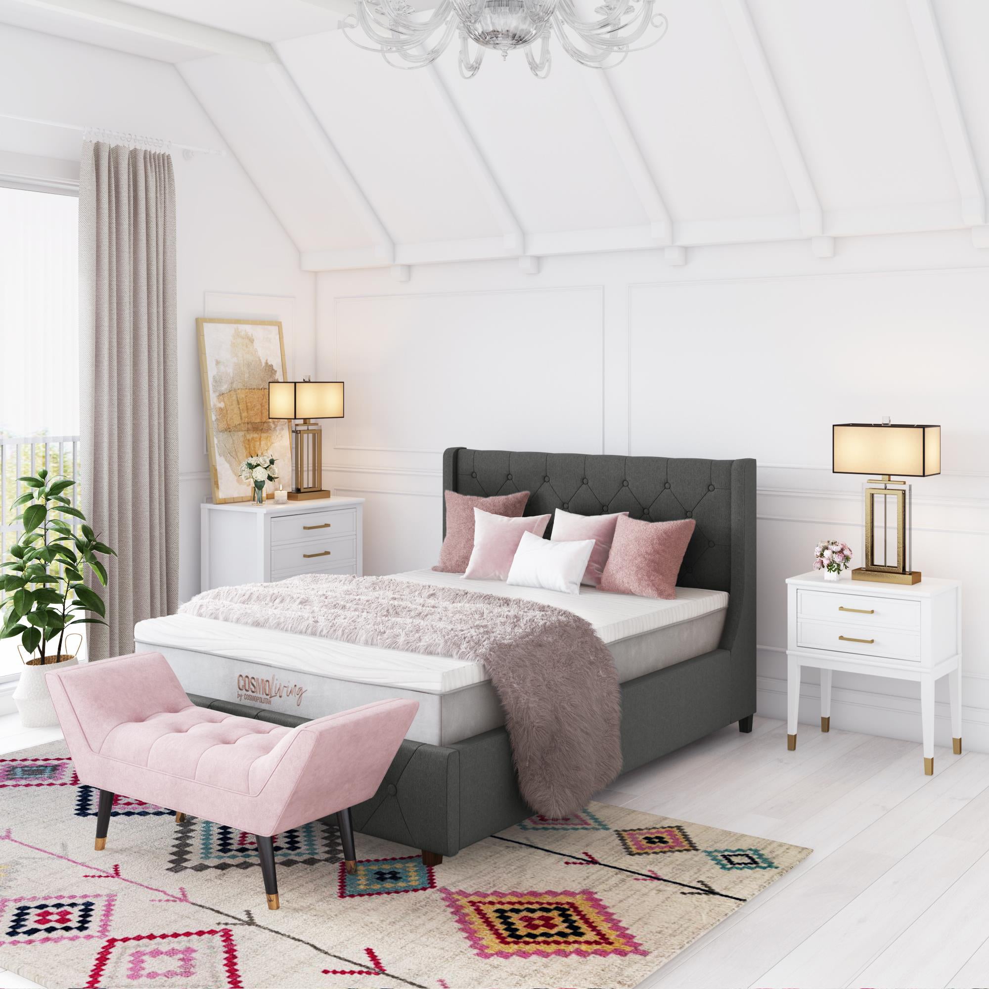 Westerleigh byrå med 4 lådor, vit