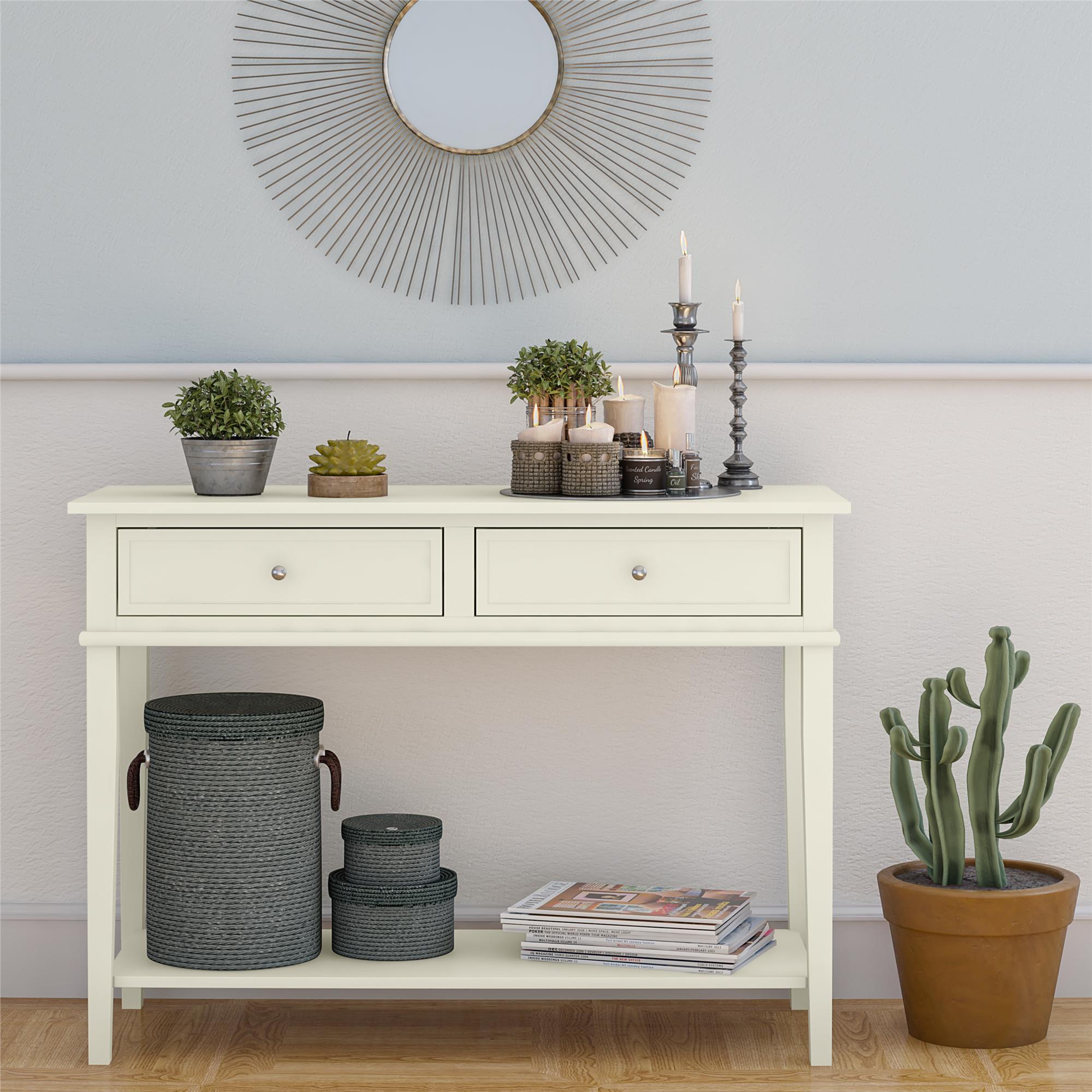 Franklin Console Table, White - MASTERSTORE - 8595677160161 - Konsolborde - 7918013COM - 8595677160161